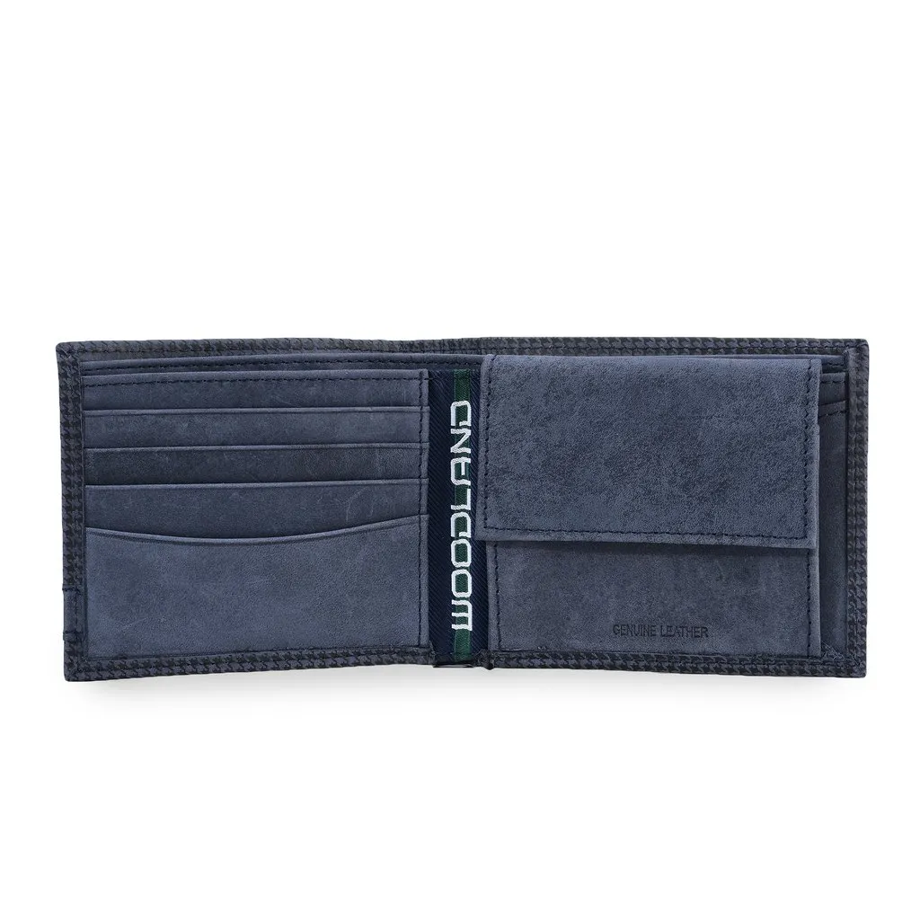 BLUE Leather Wallet For Men - Thumbnail 3