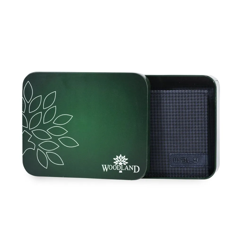 BLUE Leather Wallet For Men - Thumbnail 4