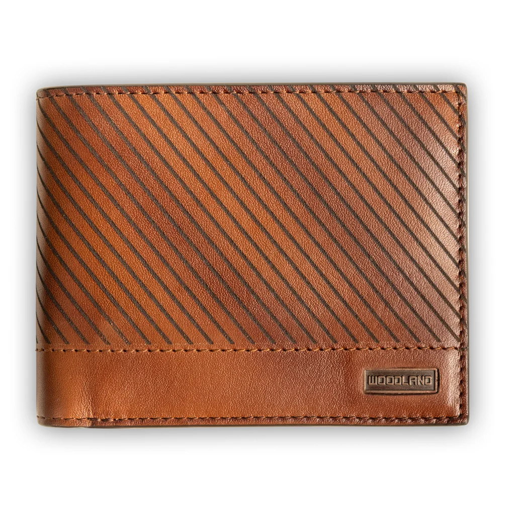 Brown leather wallet for men - Image 1