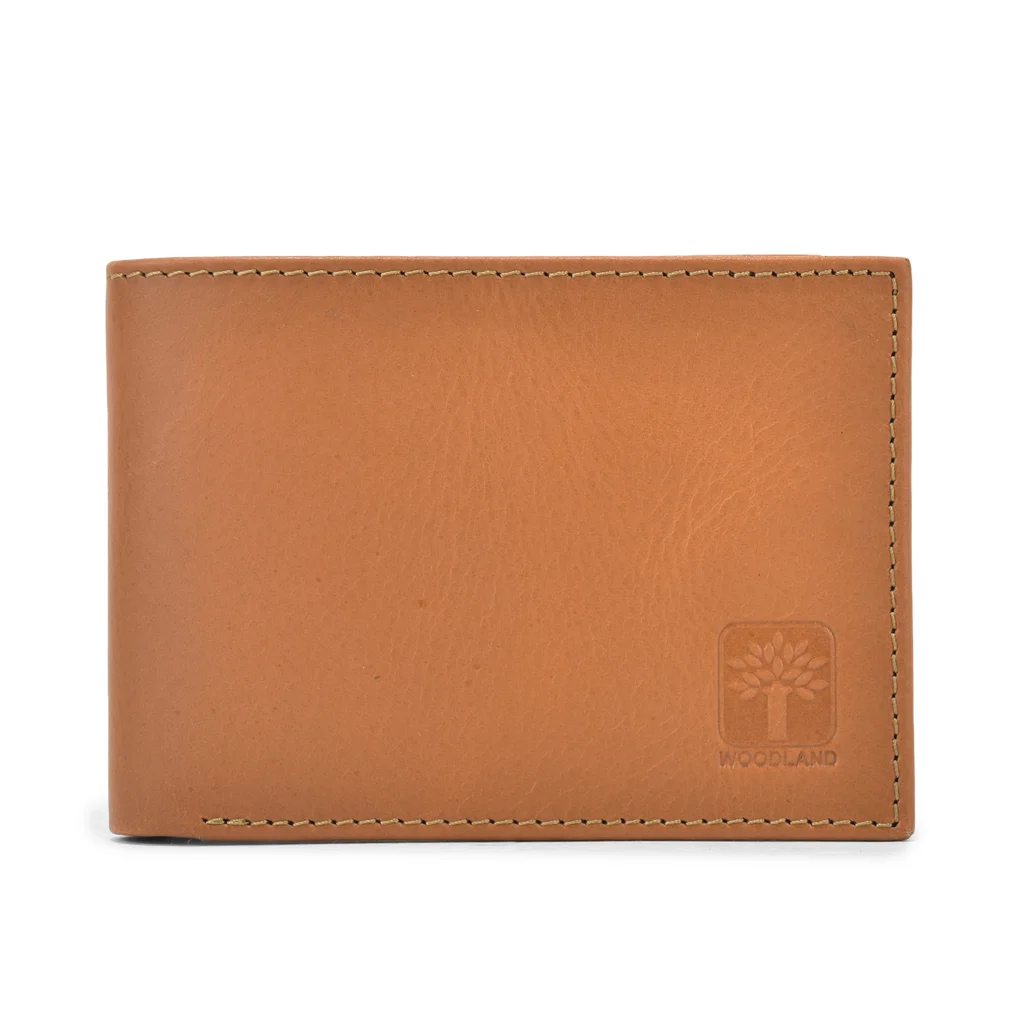 Tan bi-fold wallet for men - Thumbnail 1