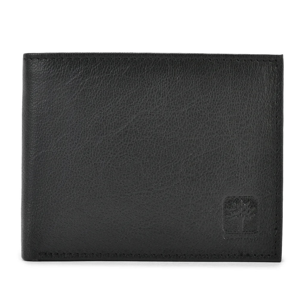 Black bi-fold wallet for men - Image 1
