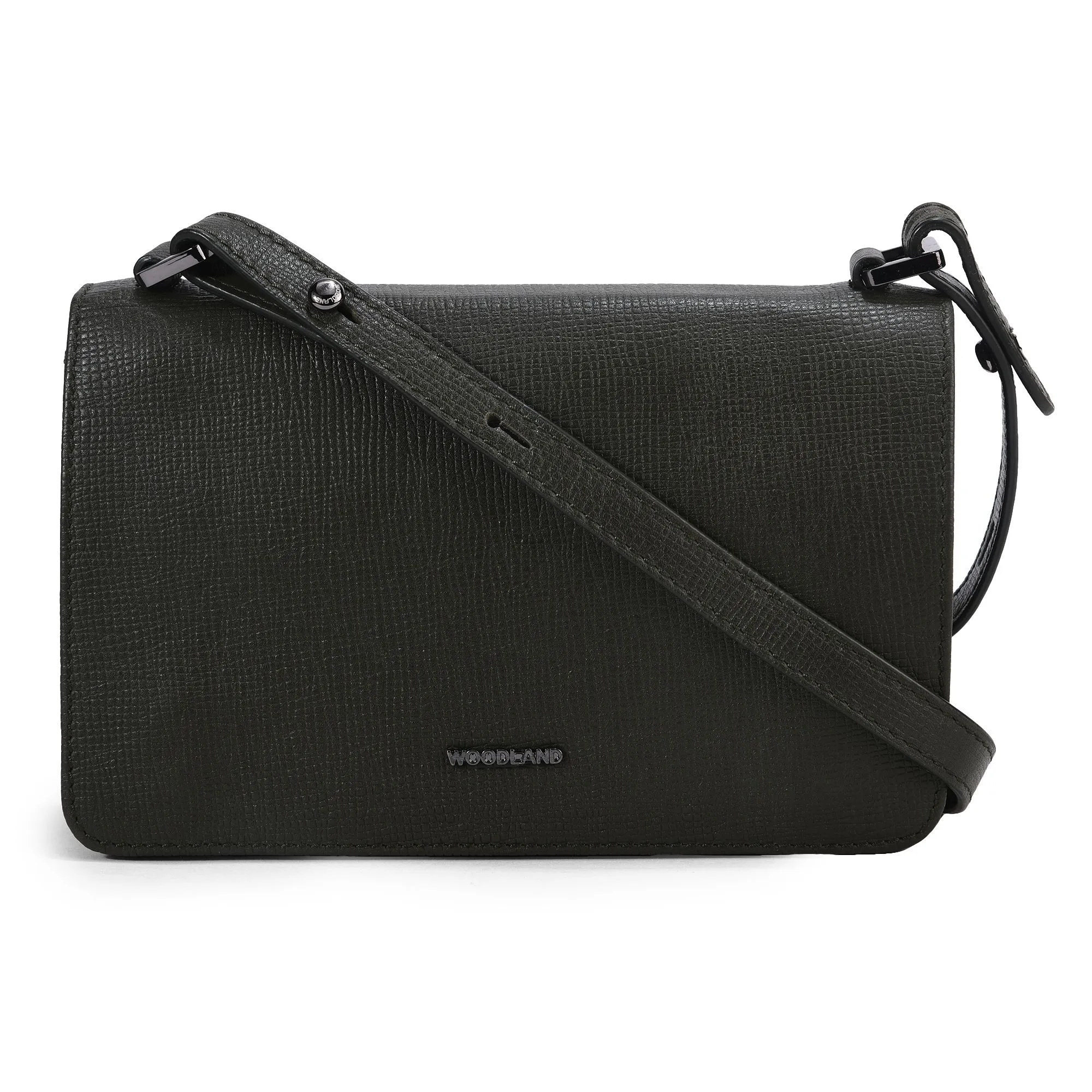 MILITARY GREEN leather bag for women - Thumbnail 1