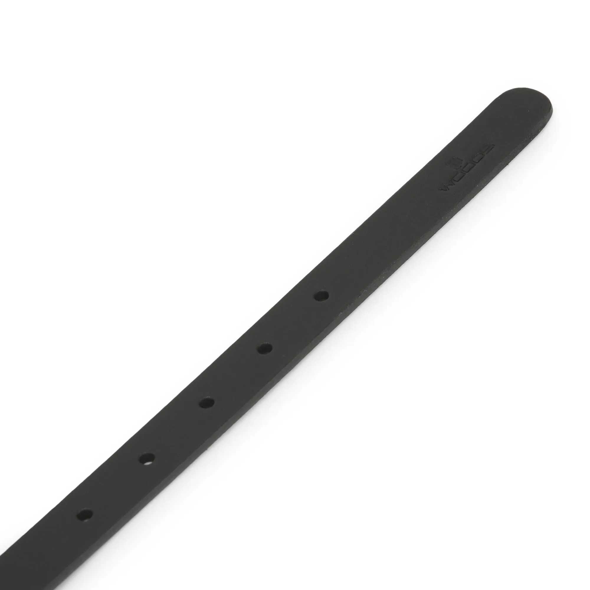 Black leather belt for women - Thumbnail 3