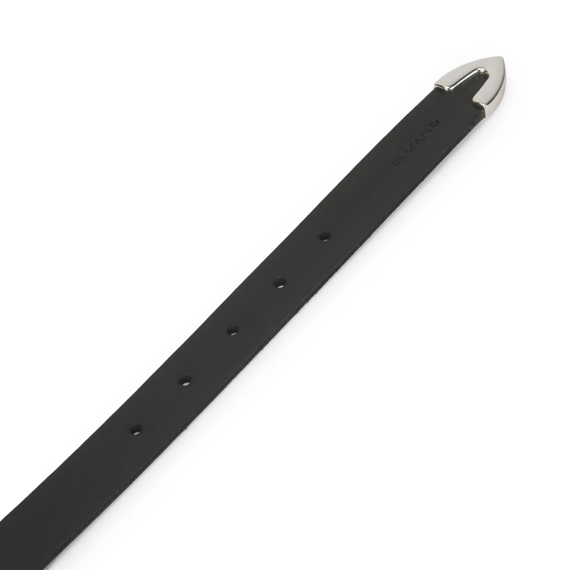 Black Leather belt for women - Thumbnail 3