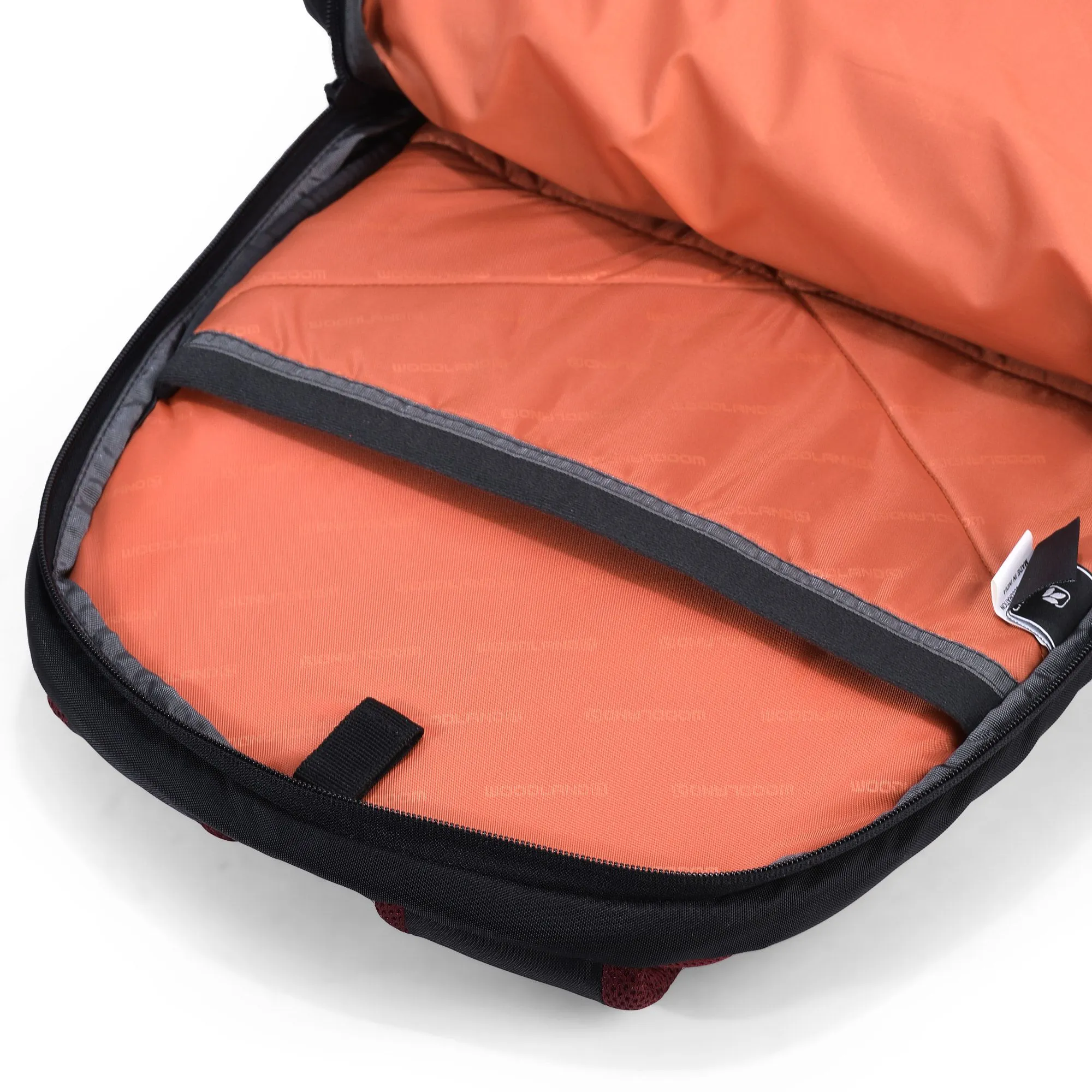 Maroon and black unisex backpack - Thumbnail 5