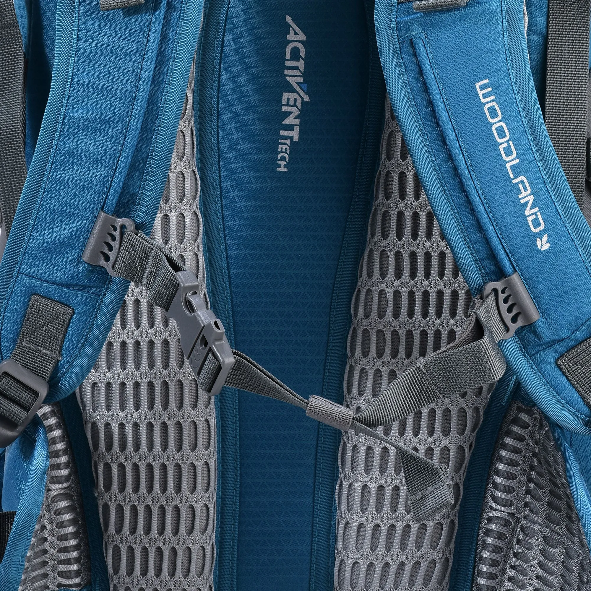 Turquoise/Navy trekking backpack - Thumbnail 5