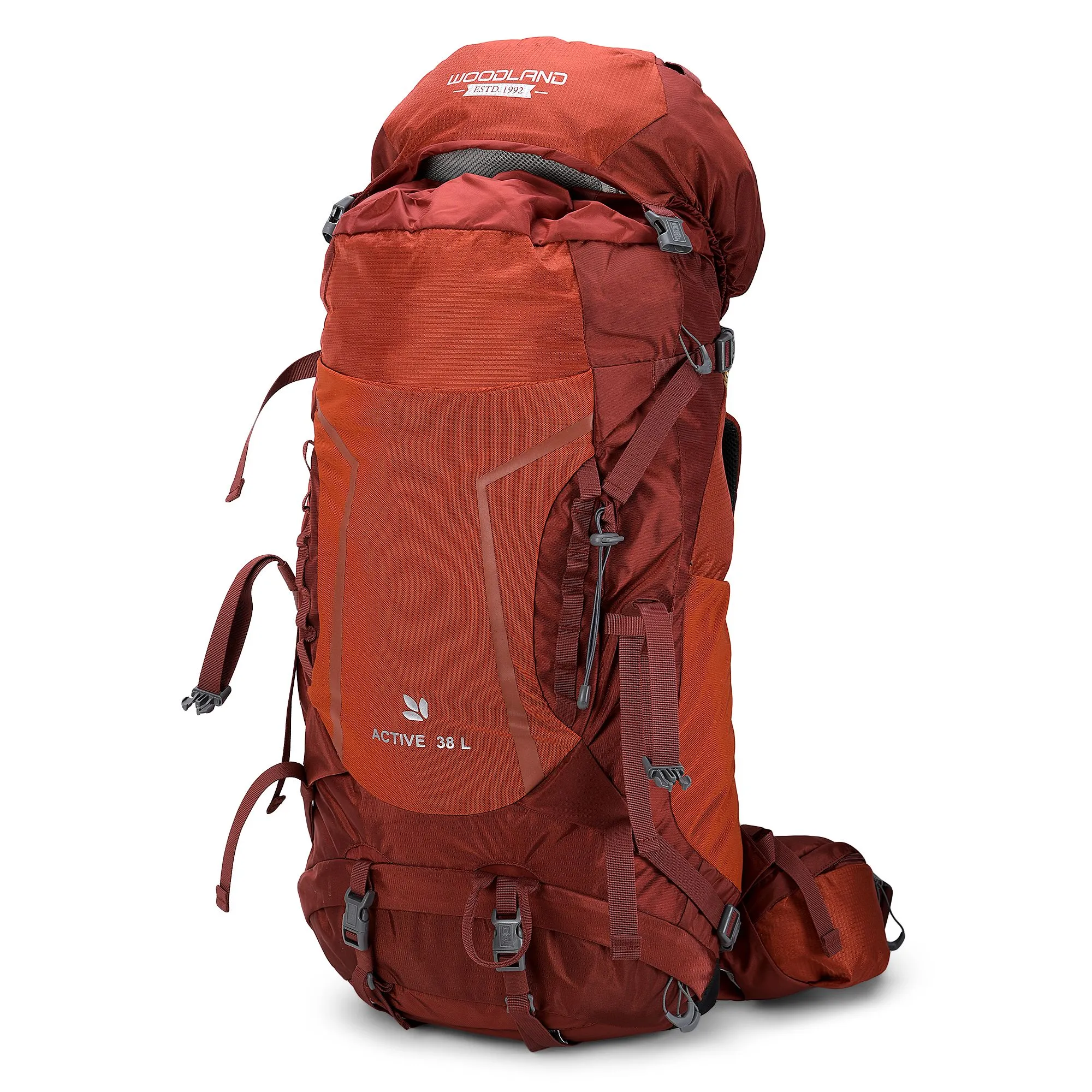 RUST/BRICK RED trekking bag 38L - Thumbnail 3