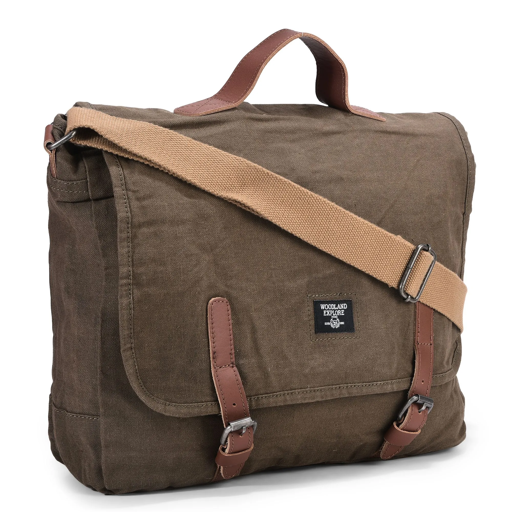 OLIVE GREEN messenger bag - Thumbnail 2