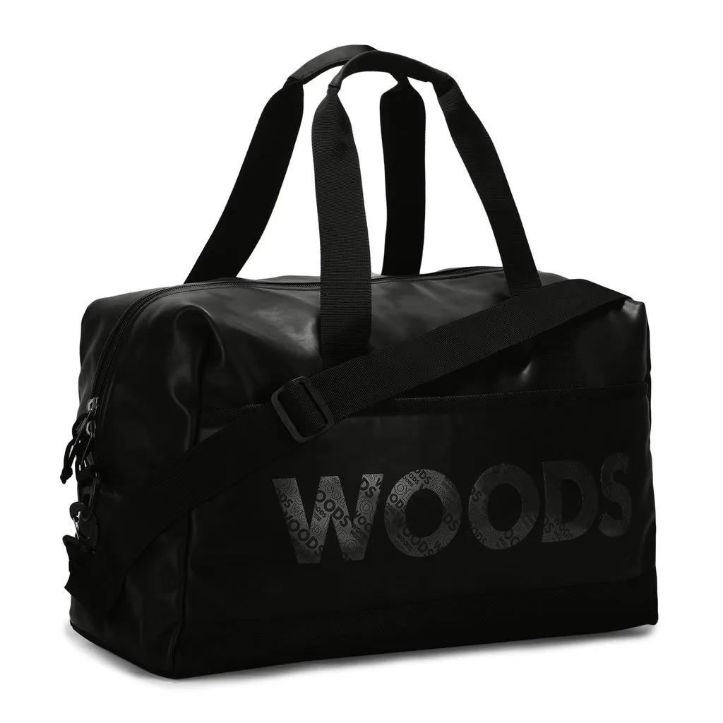 Black Unisex Duffle Bag - Thumbnail 2