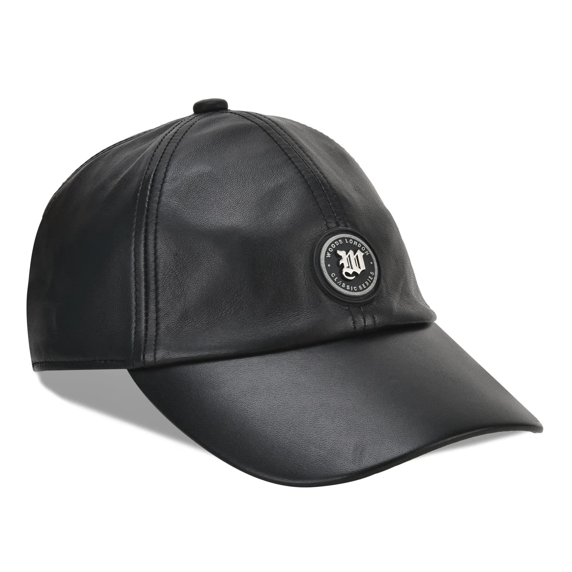 Black Leather Cap - Thumbnail 2