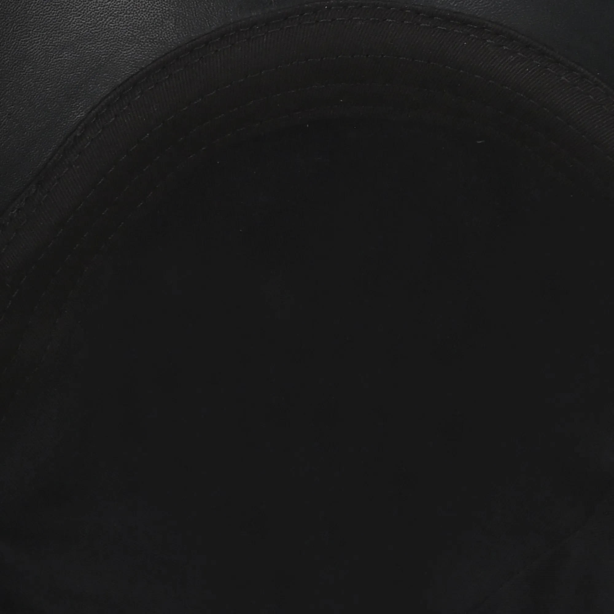 Black Leather Cap - Thumbnail 6