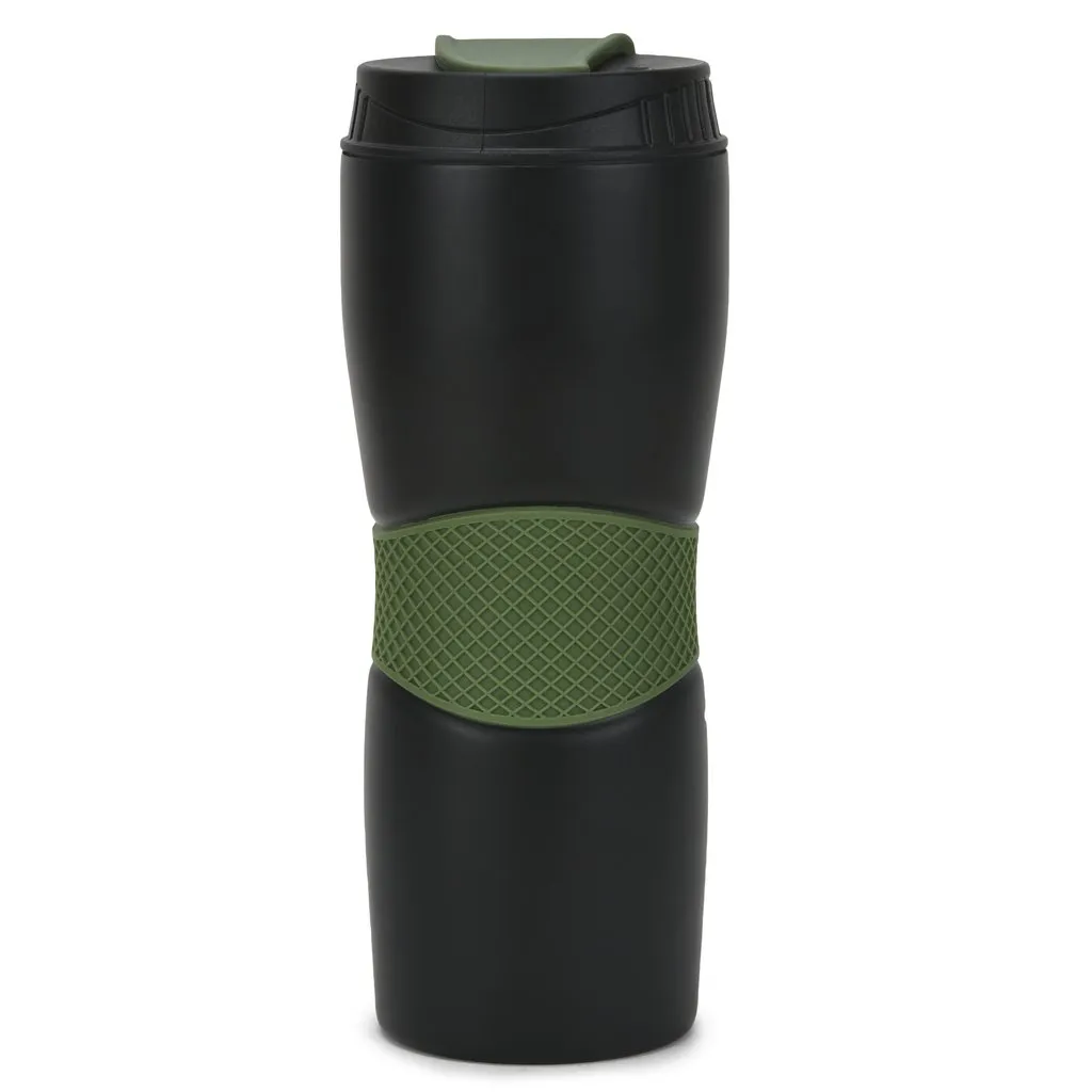 Black/Olive Stainless steel sipper - Thumbnail 4