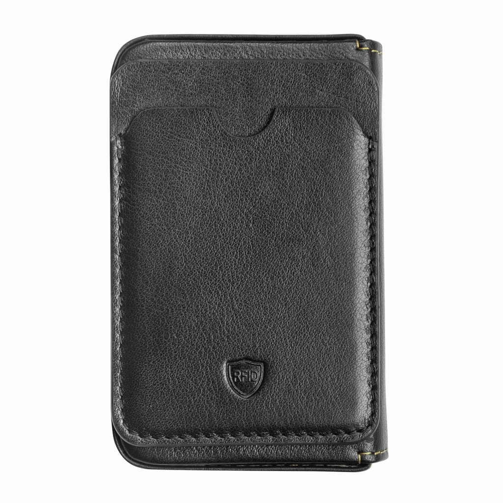 Black Leather Card holder For Men
 - Thumbnail 3