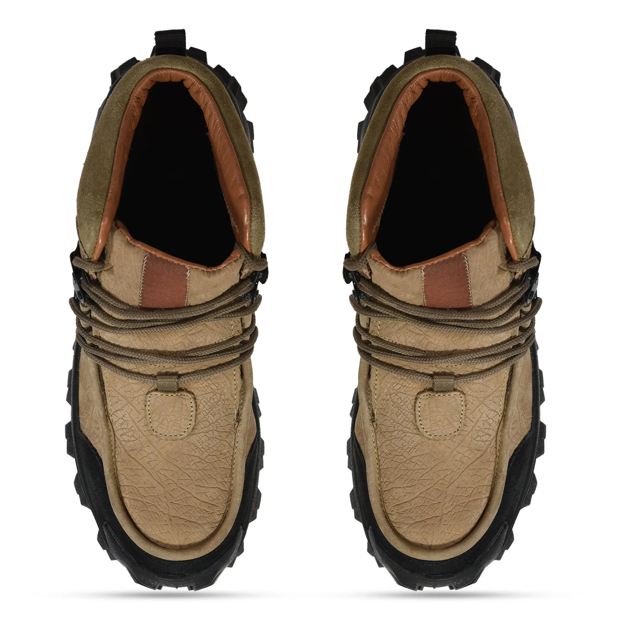 Woodland Khaki trekking shoes - Thumbnail 3