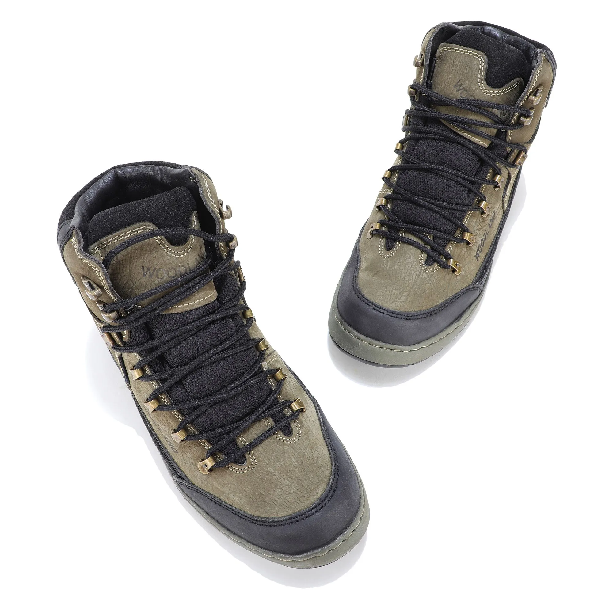 Woodland OLIVE GREEN low ankle boots - Thumbnail 2