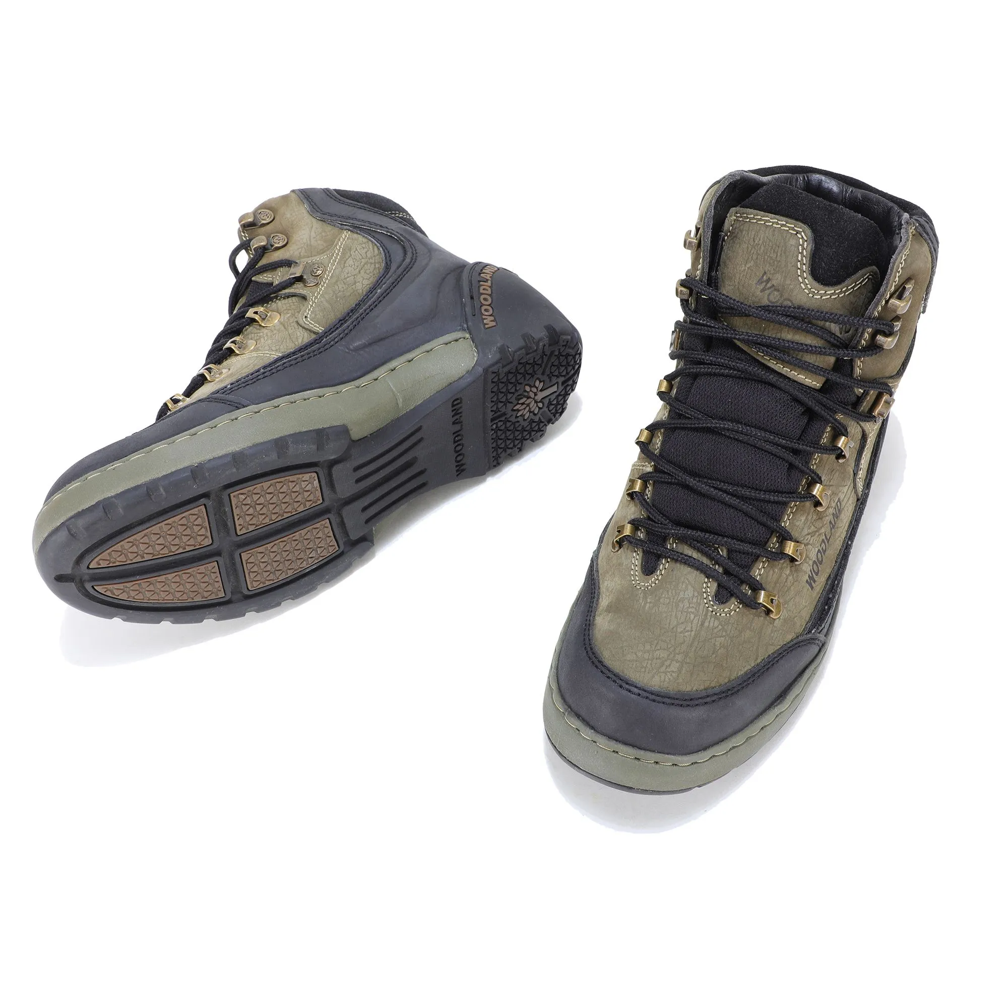 Woodland OLIVE GREEN low ankle boots - Thumbnail 4