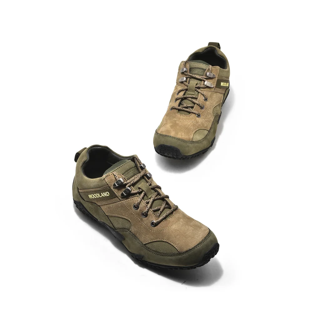 Khaki casual shoes for men - Thumbnail 2
