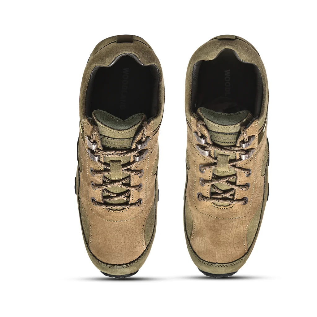 Khaki casual shoes for men - Thumbnail 3
