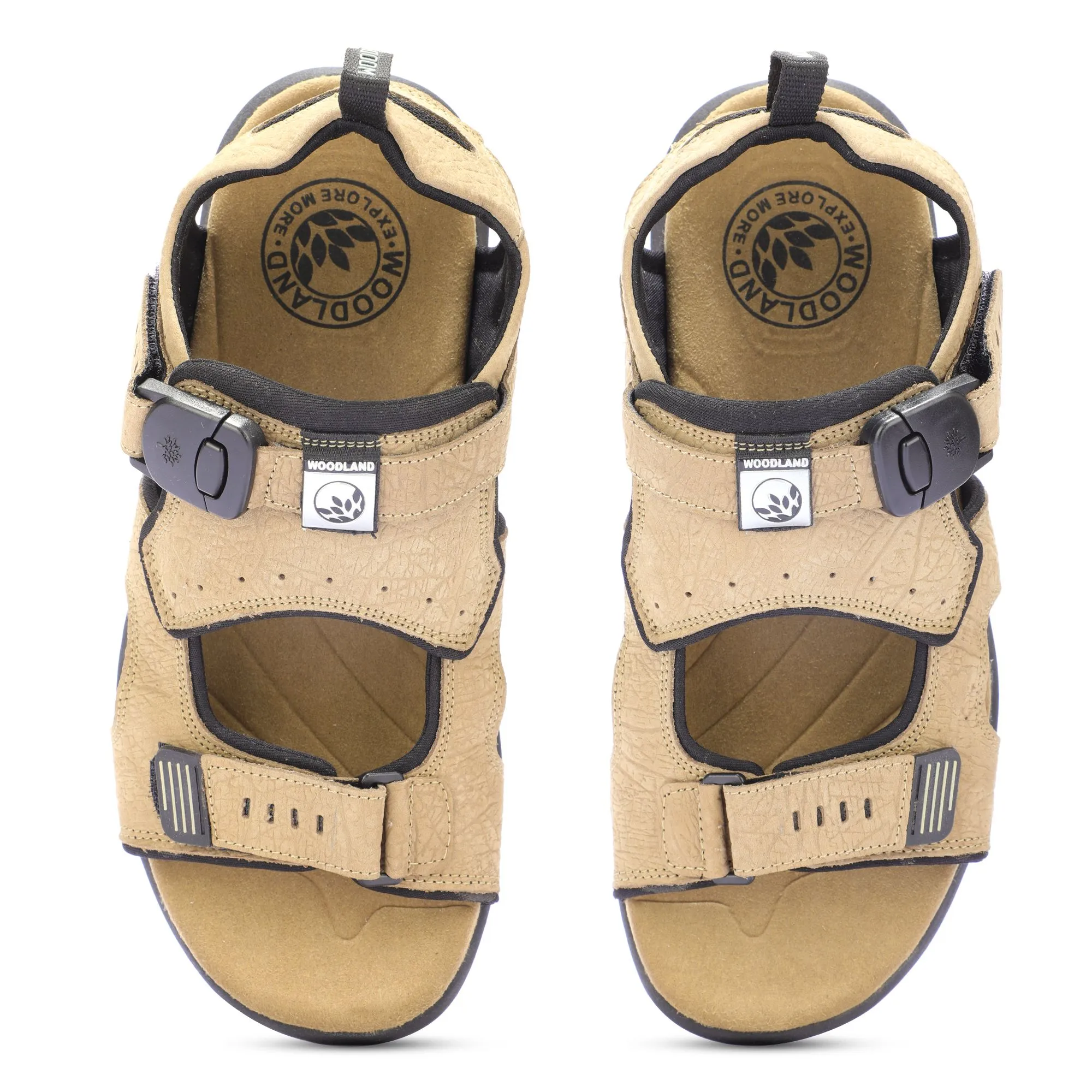 Khaki floater sandal for men - Thumbnail 3