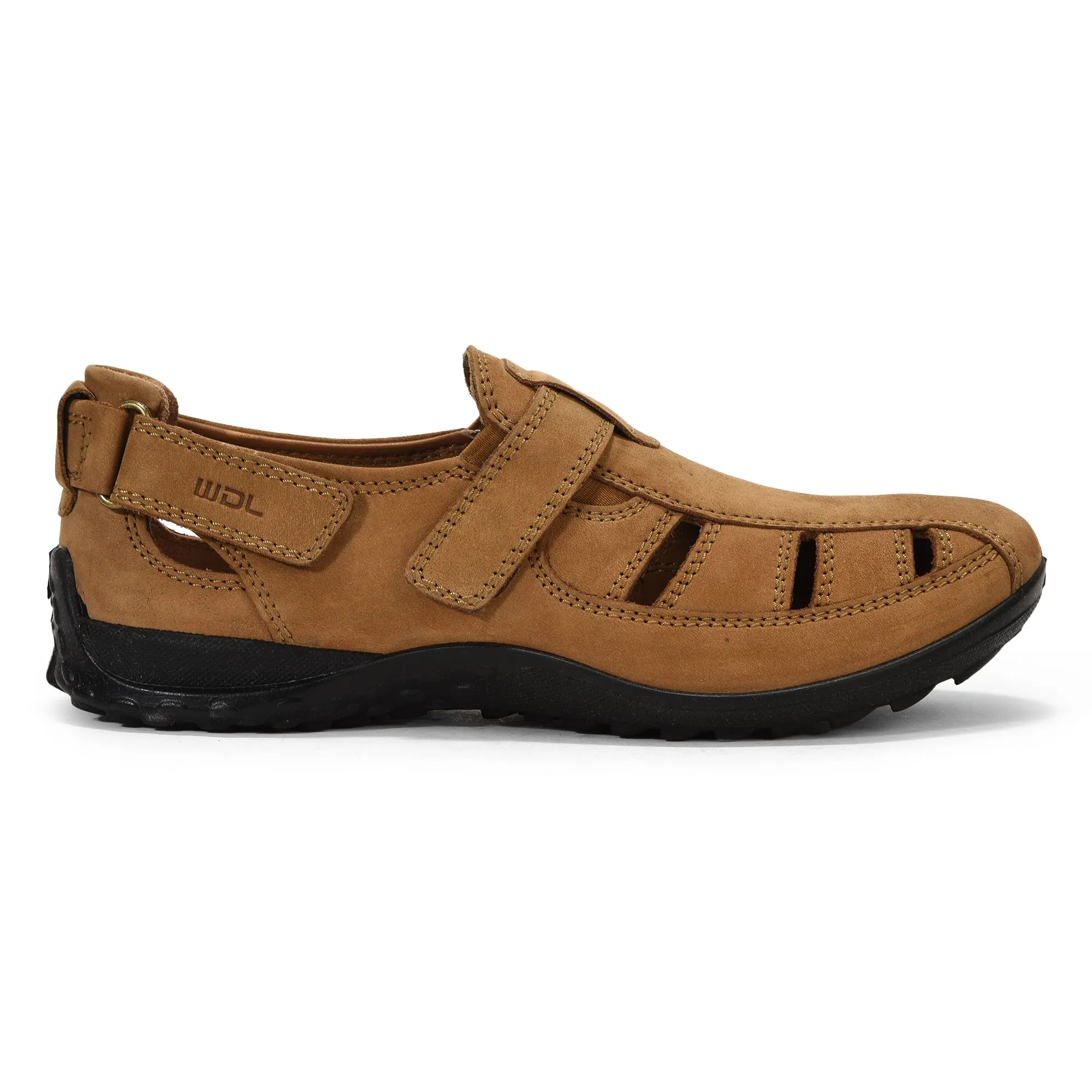Camel closed toe sandal - Thumbnail 1