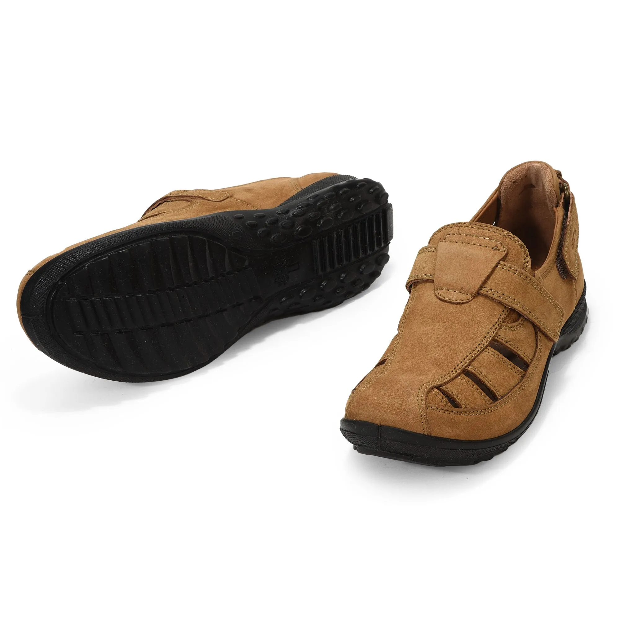 Camel closed toe sandal - Thumbnail 4