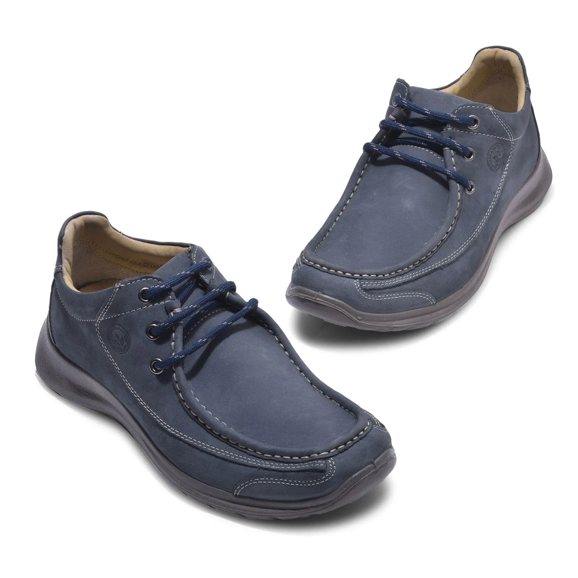Woodland navy casual shoes top