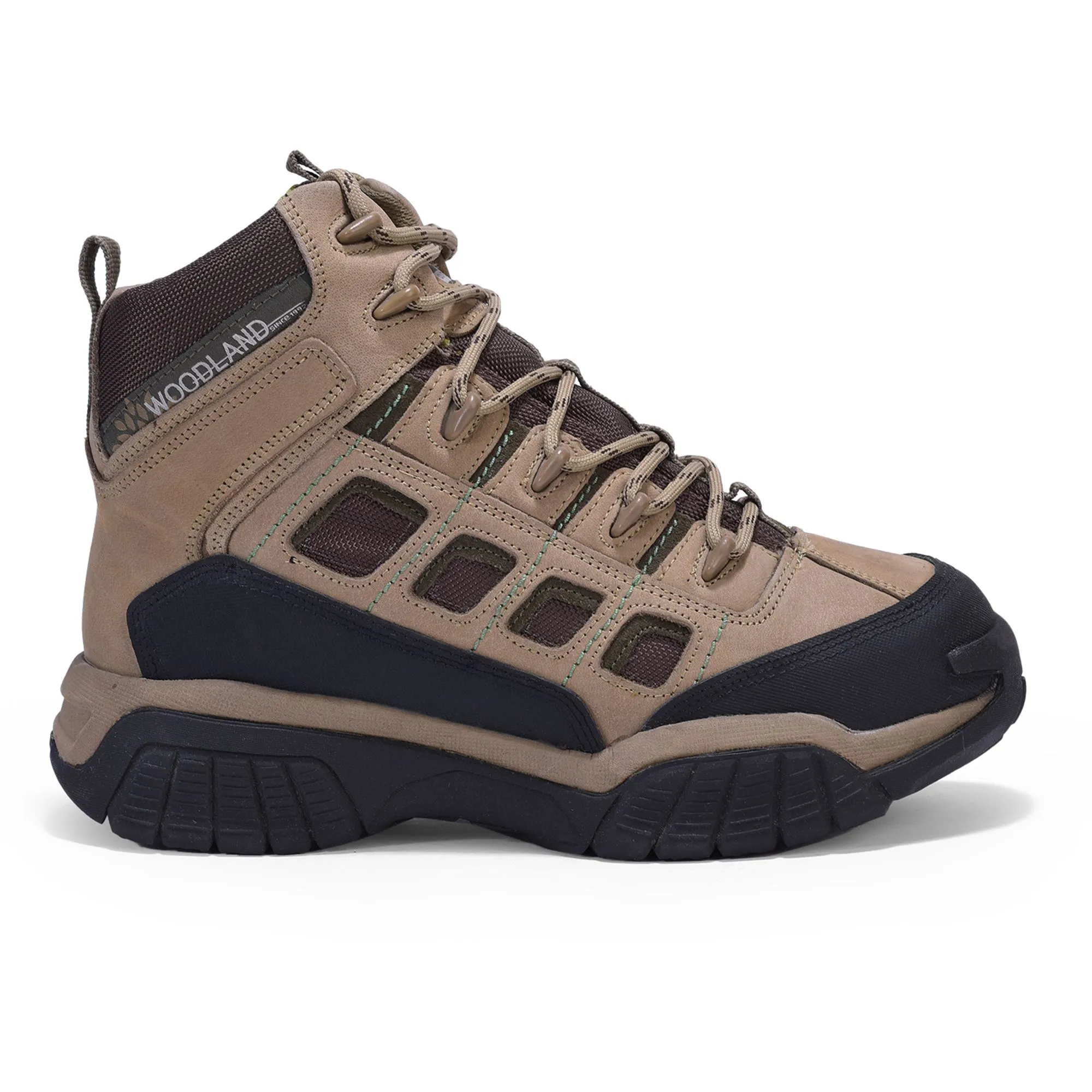 khaki boot for men - Thumbnail 1