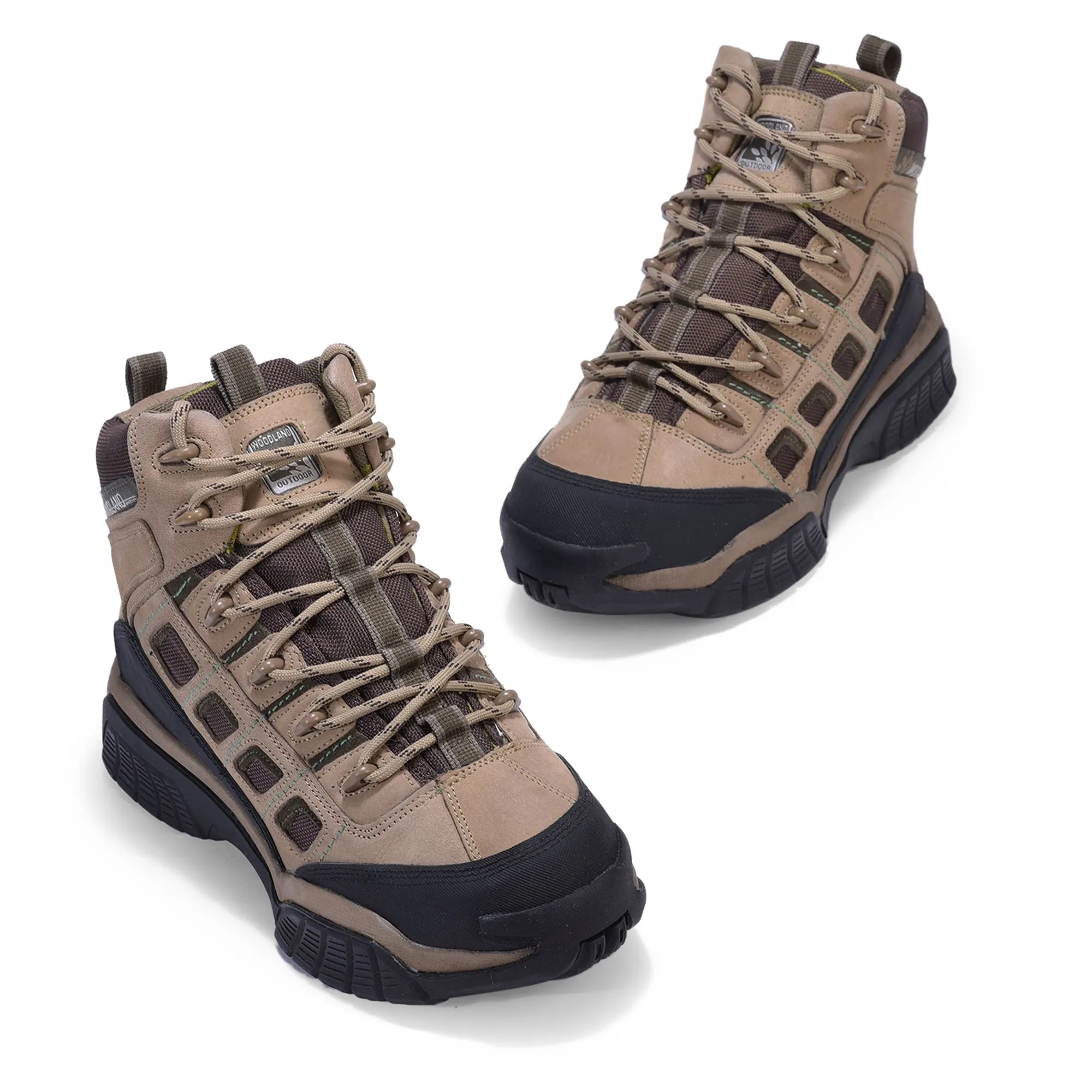 khaki boot for men - Thumbnail 2