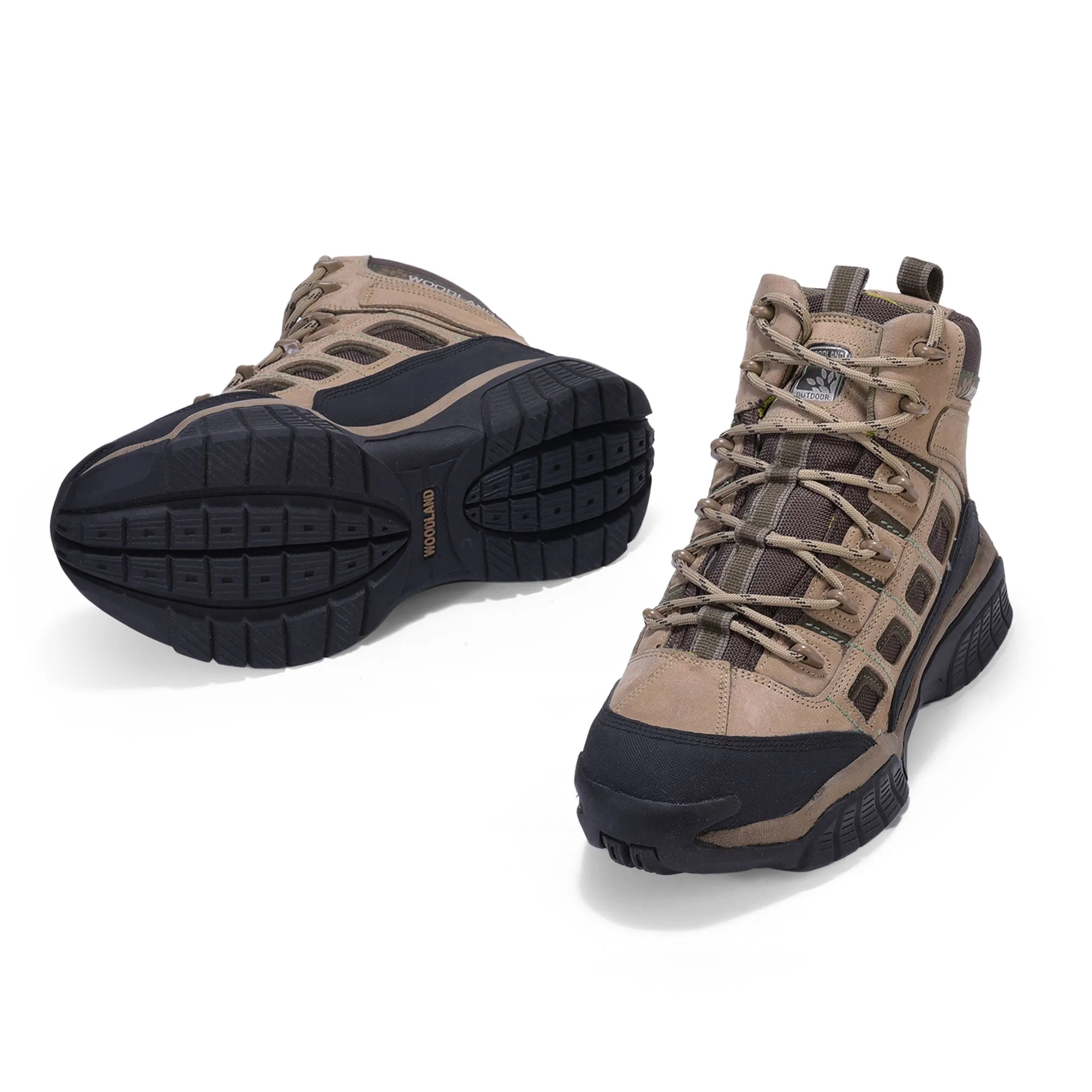 khaki boot for men - Thumbnail 4