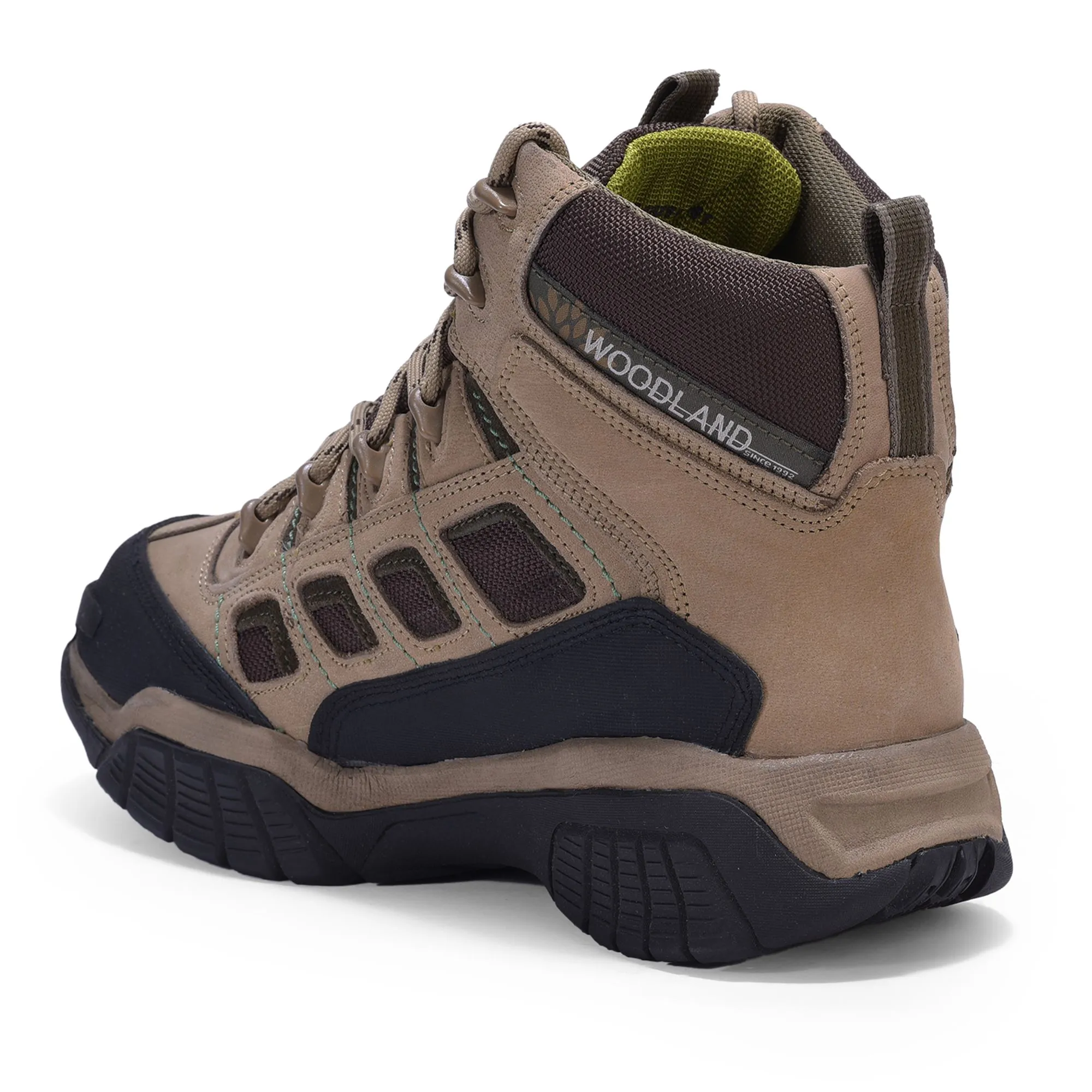 khaki boot for men - Thumbnail 5