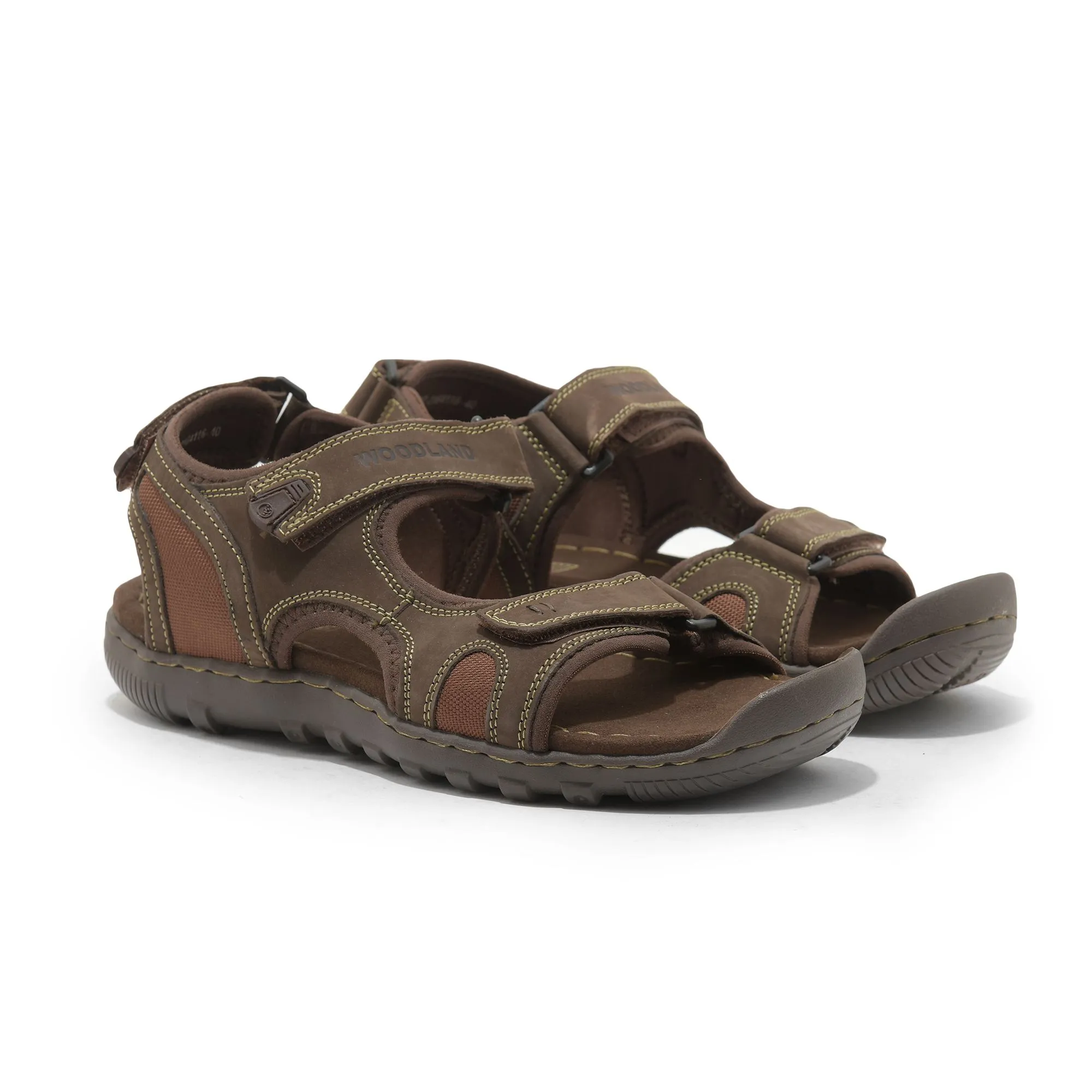 Woodland Brown floater Sandals - Thumbnail 6