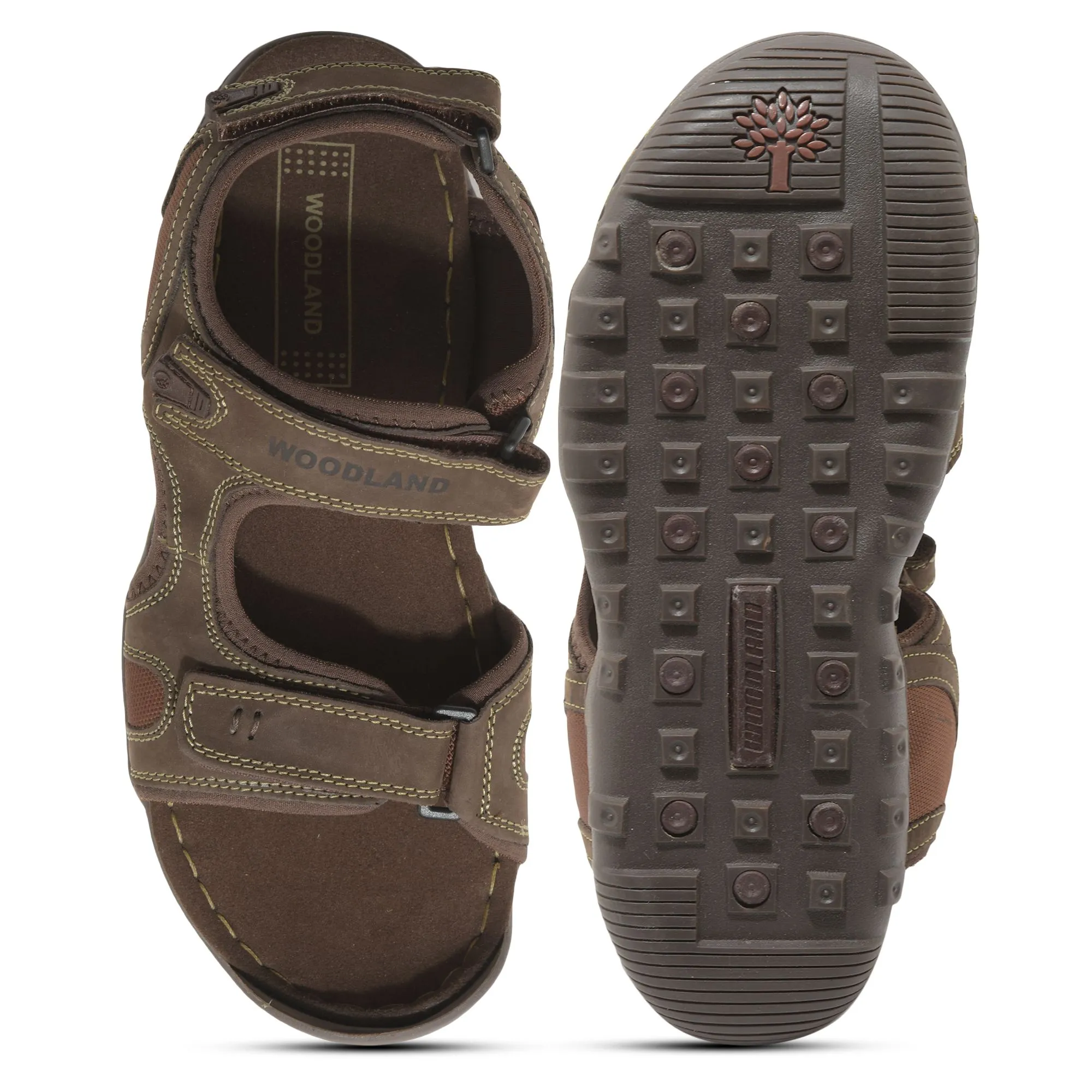 Woodland Brown floater Sandals - Thumbnail 7