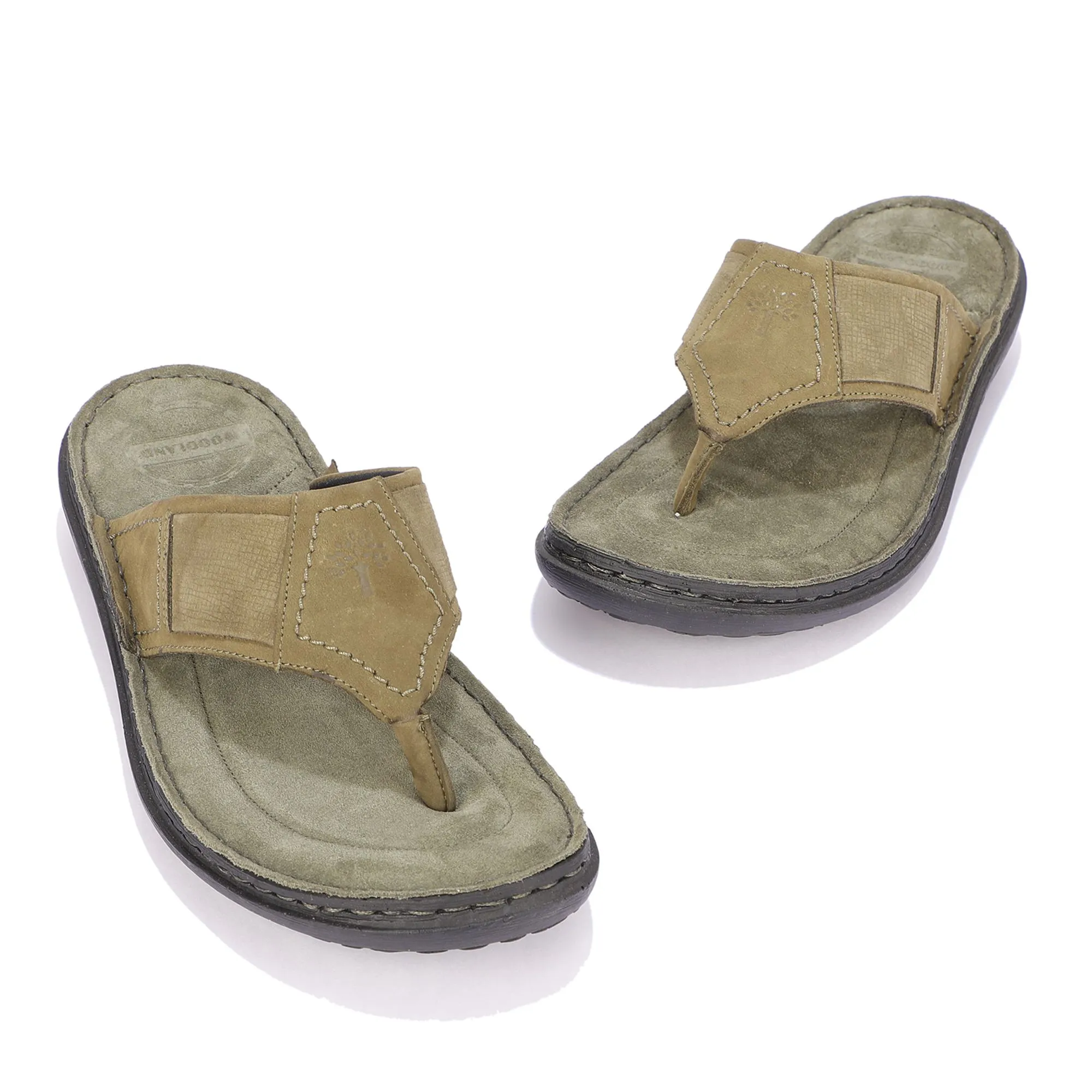 Woodland OLIVE GREEN casual slippers - Thumbnail 2