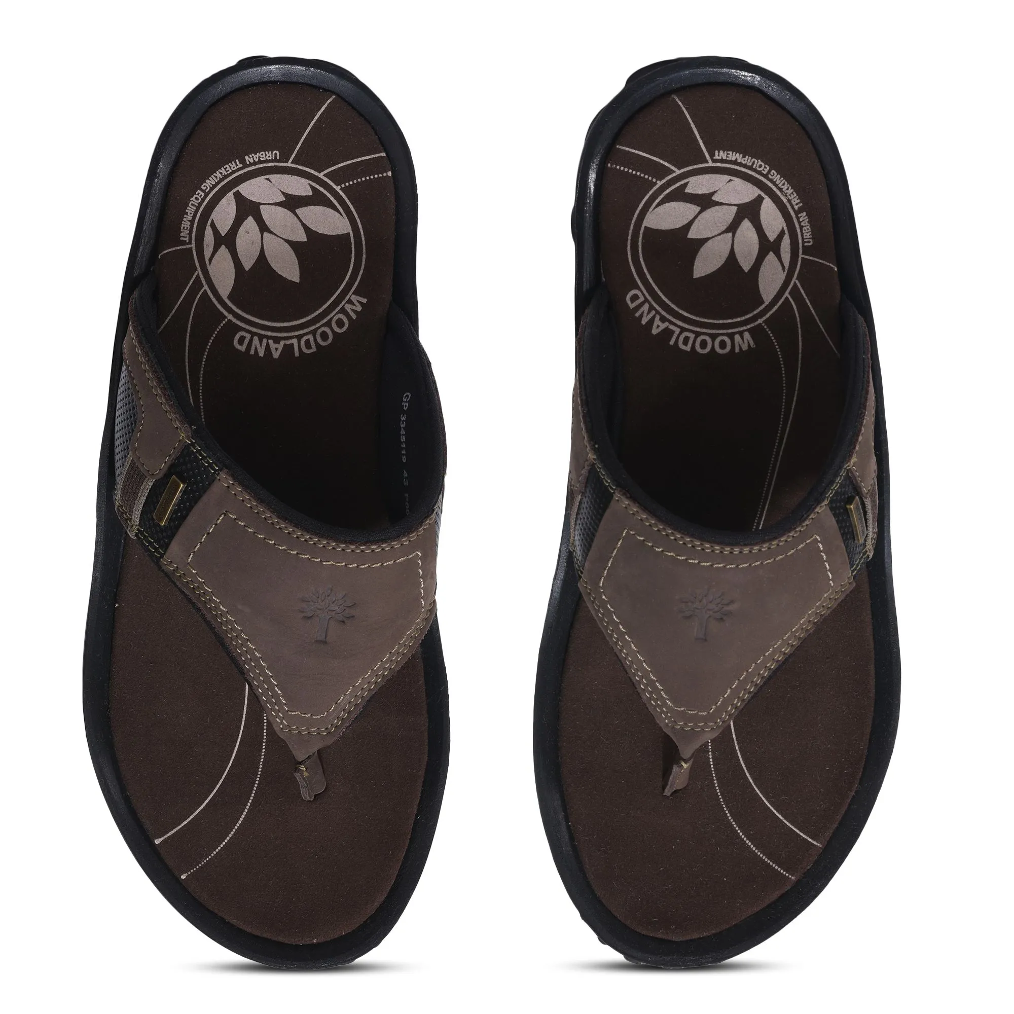 Dark brown casual slipper for men - Thumbnail 3
