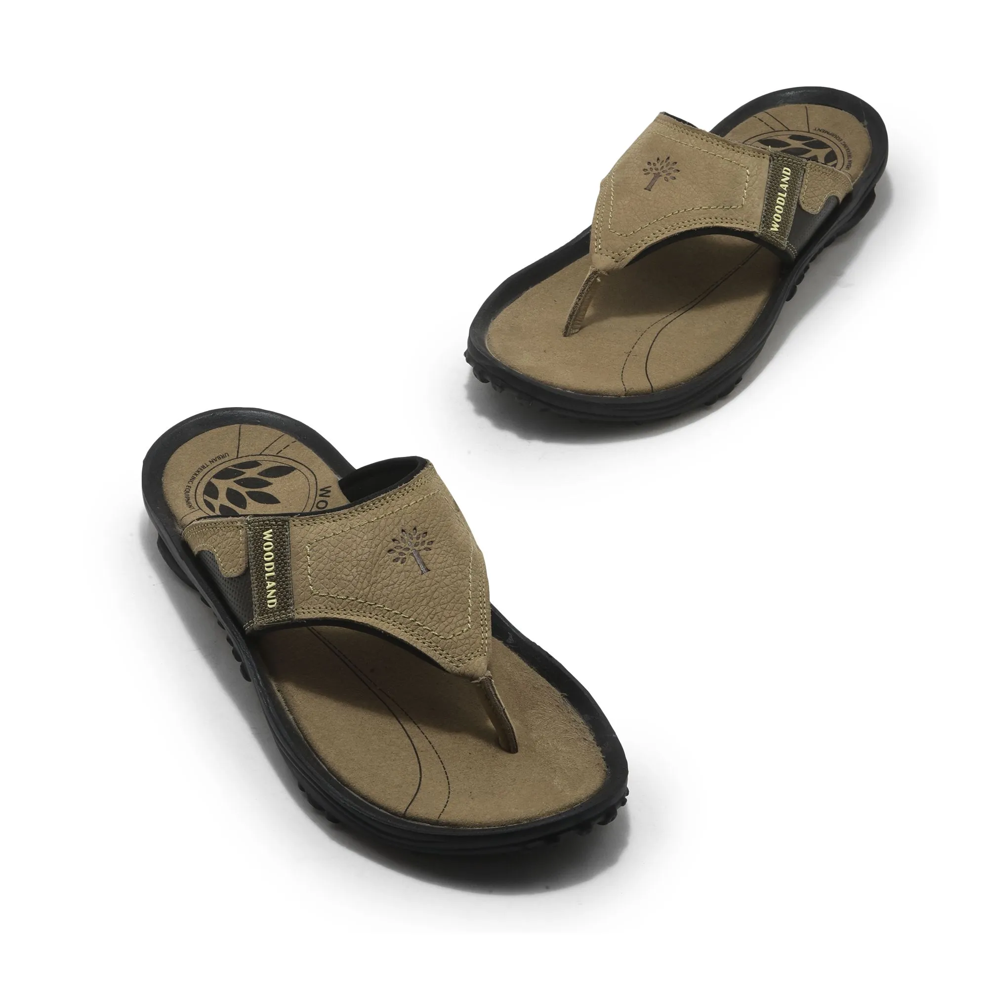 Khaki Slipper For men - Thumbnail 2