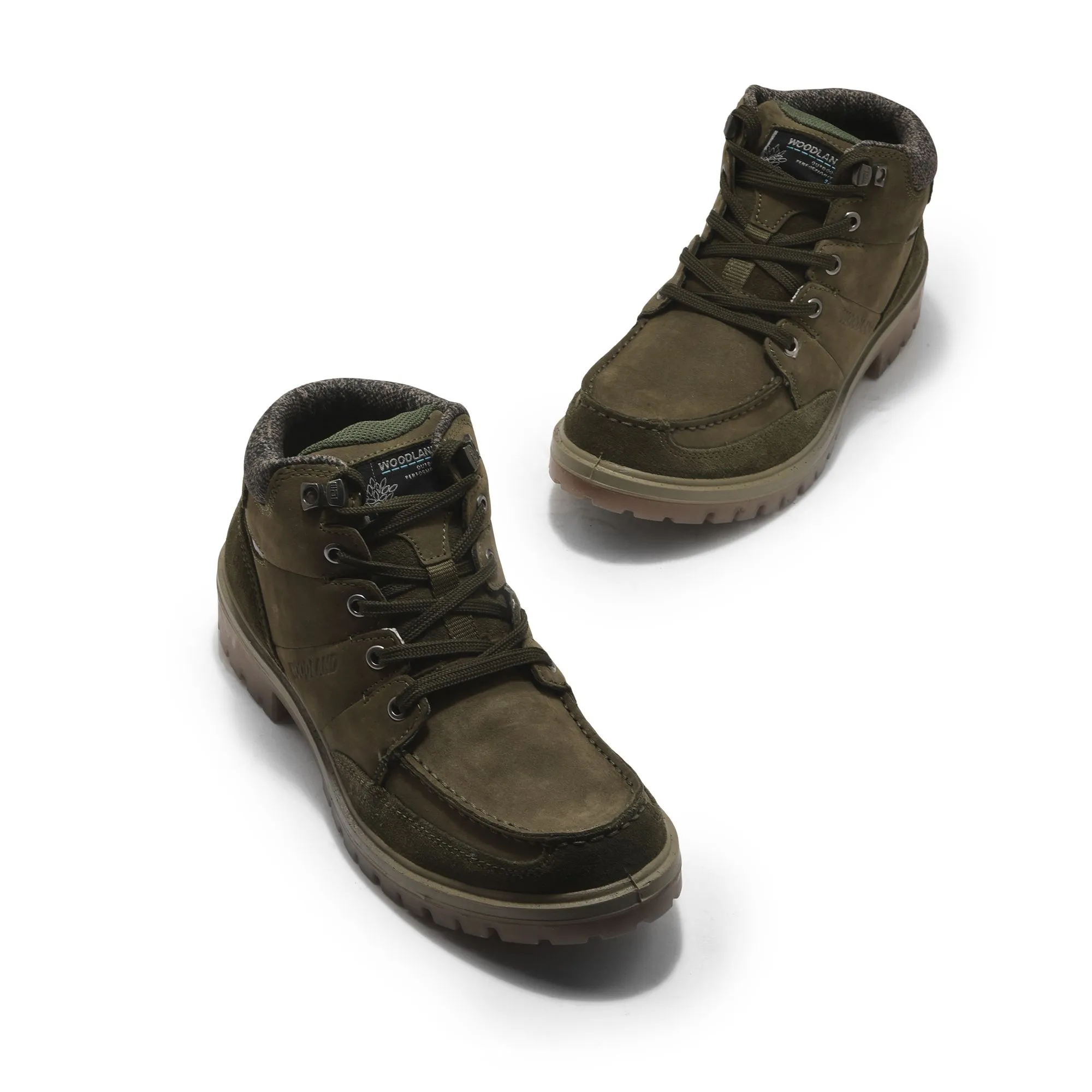 Olive Green casual shoe for men - Thumbnail 2