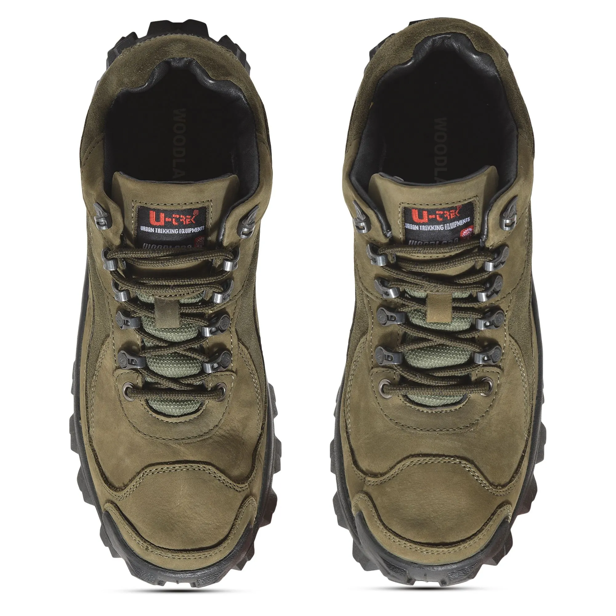 Olive green shoe for men - Thumbnail 3