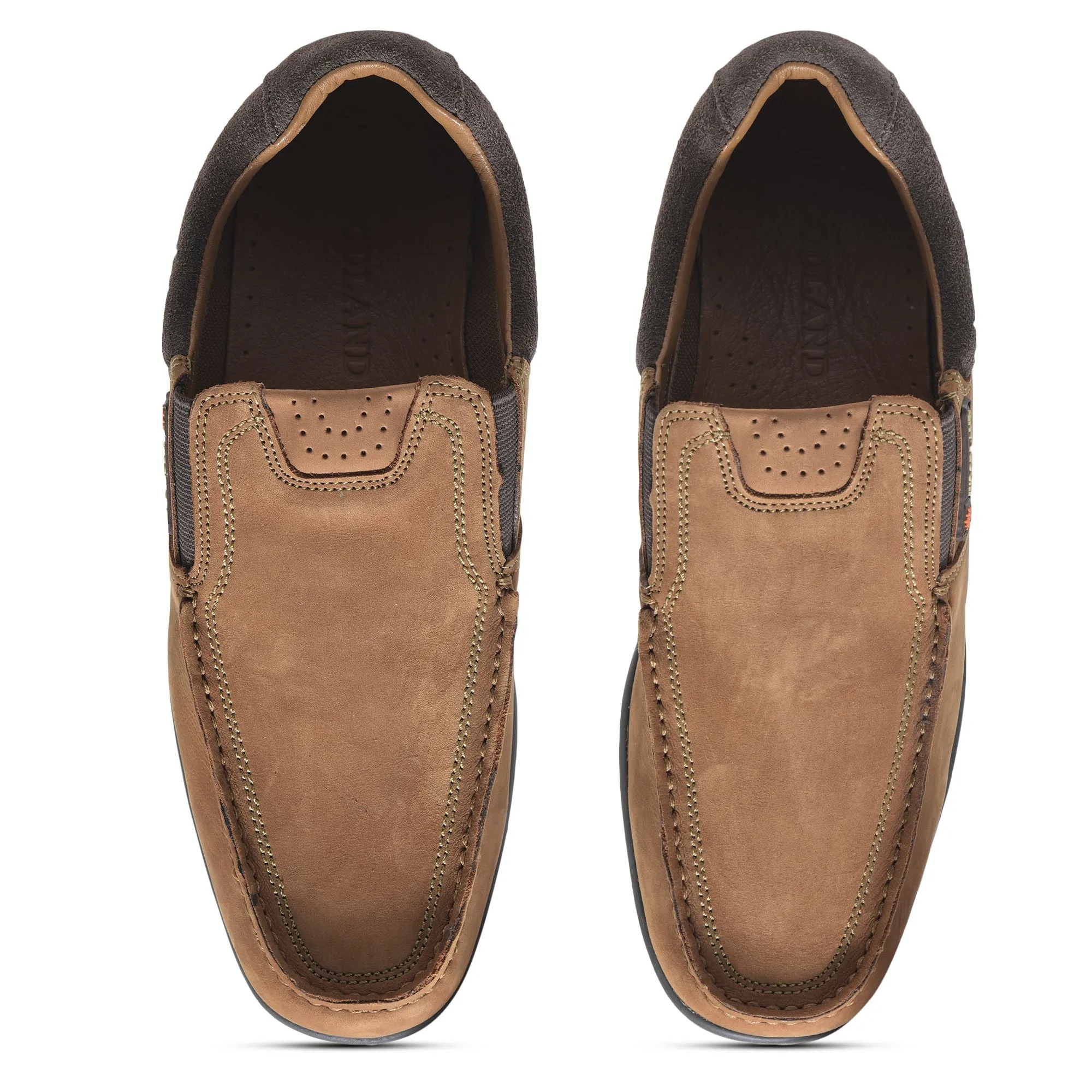 Cashew brown casual shoes for men - Thumbnail 3
