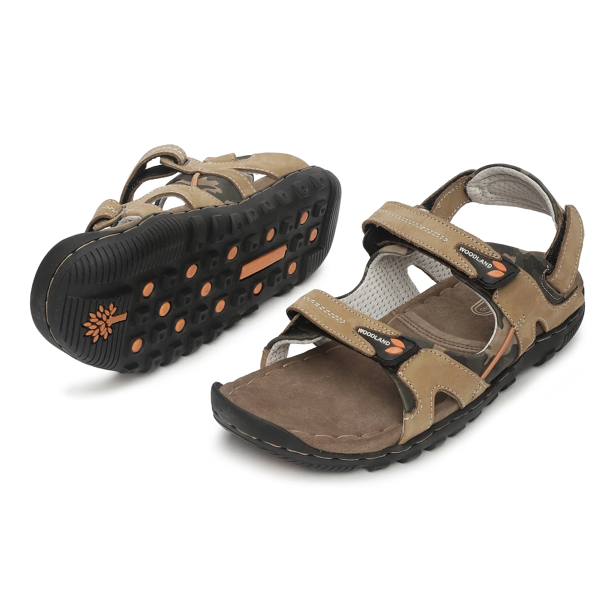 Dubai Khaki Sandal for Men - Thumbnail 4