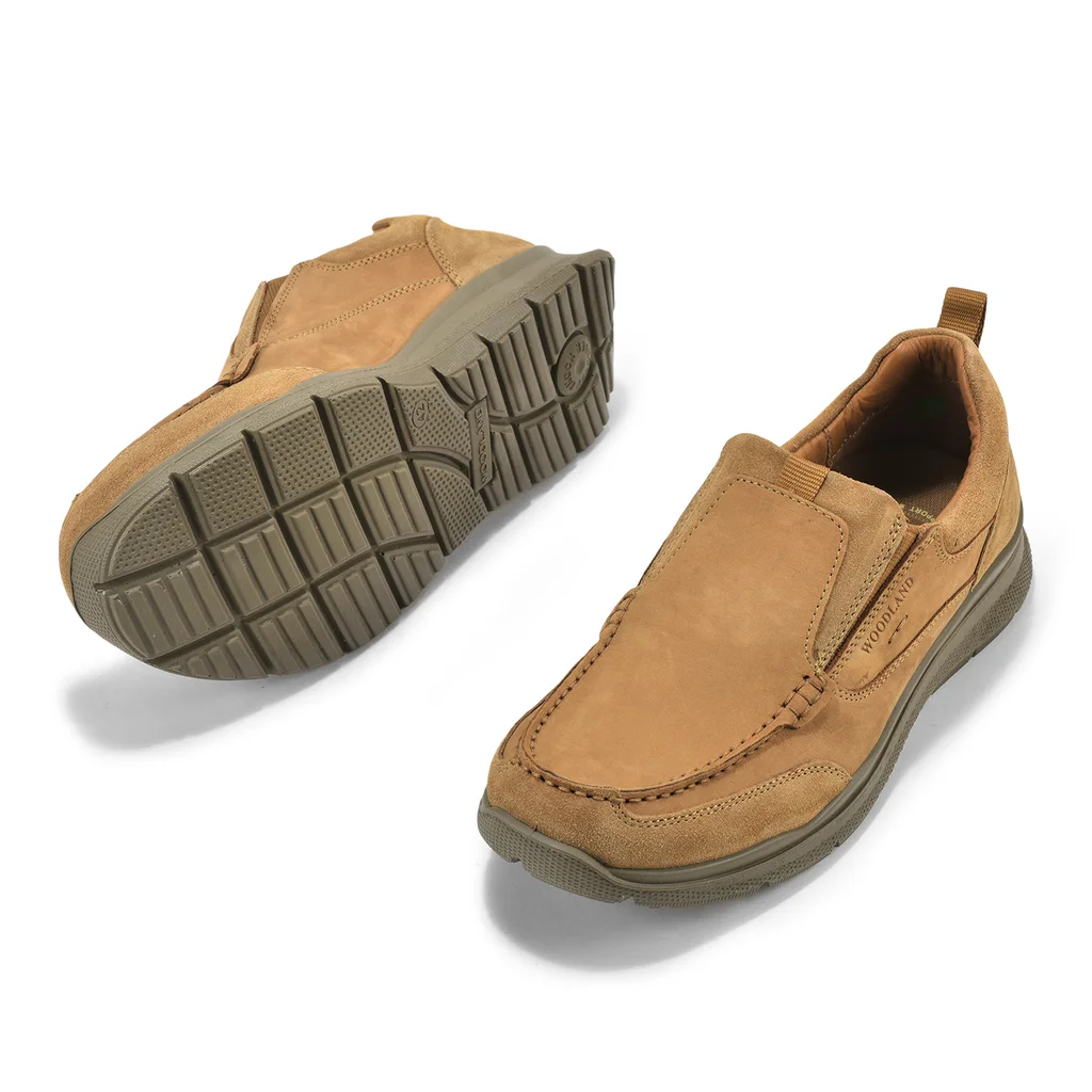 Camel casual slip-on shoes for men - Thumbnail 2