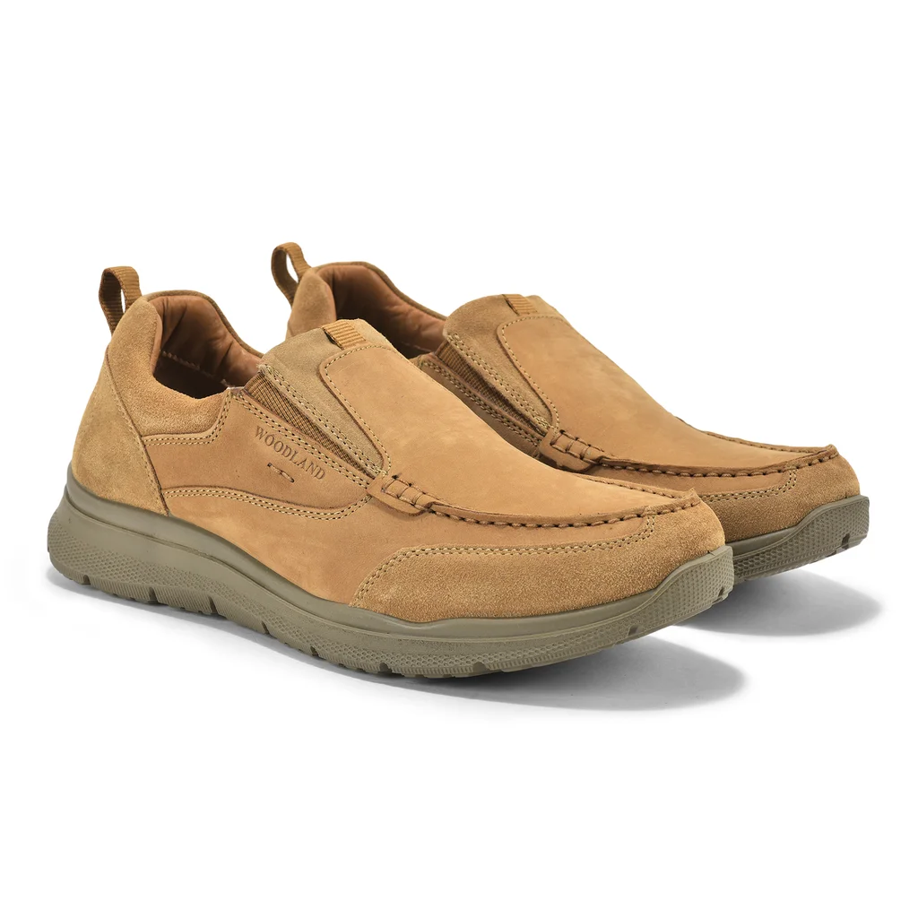 Camel casual slip-on shoes for men - Thumbnail 3