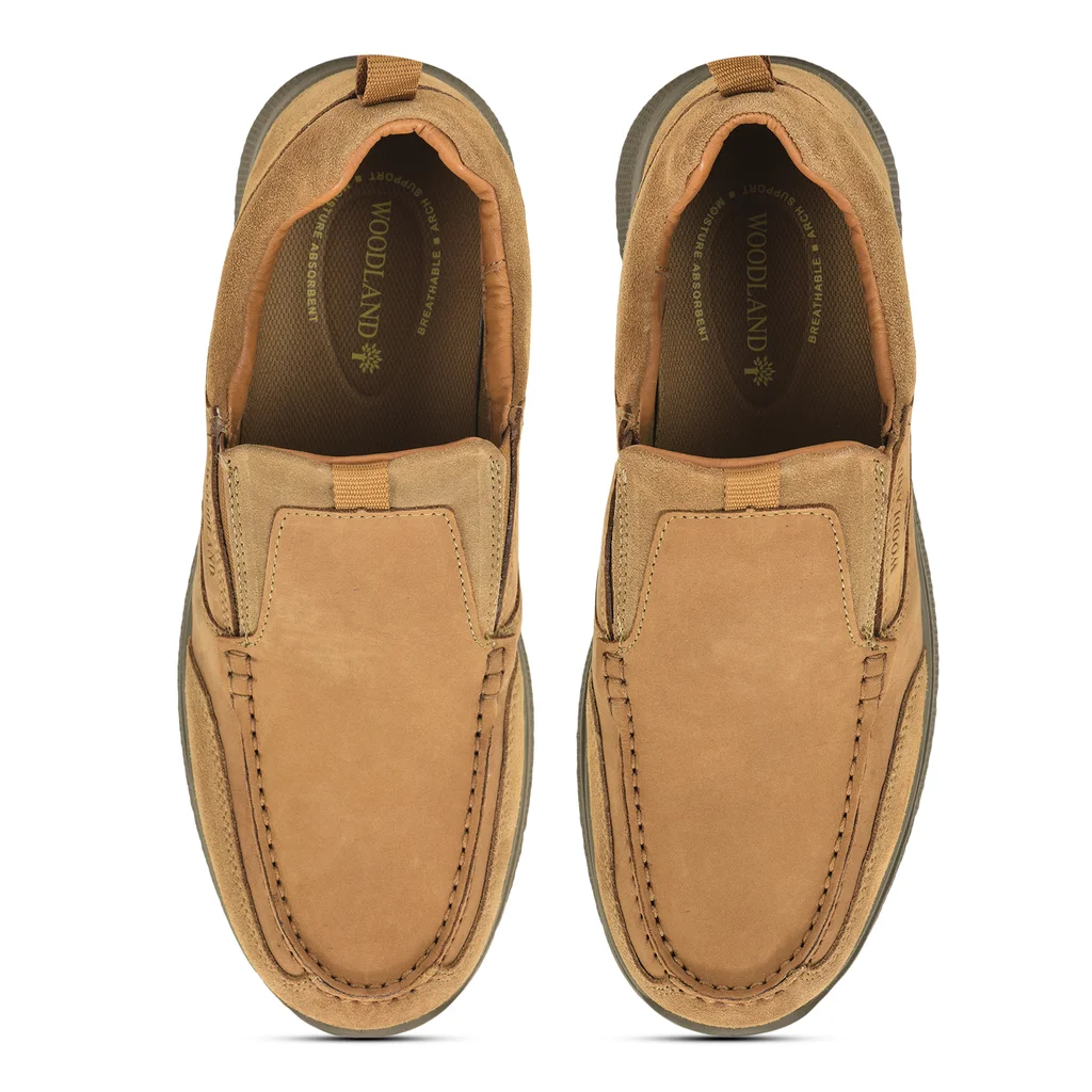 Camel casual slip-on shoes for men - Thumbnail 7