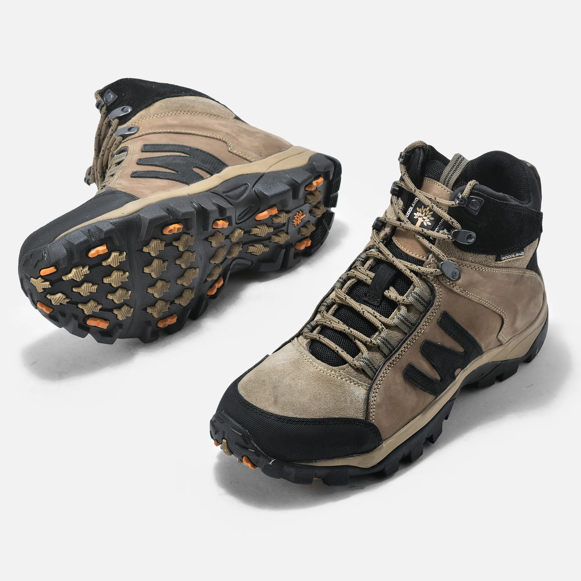 Dubai Khaki lace-up boots for men - Thumbnail 3