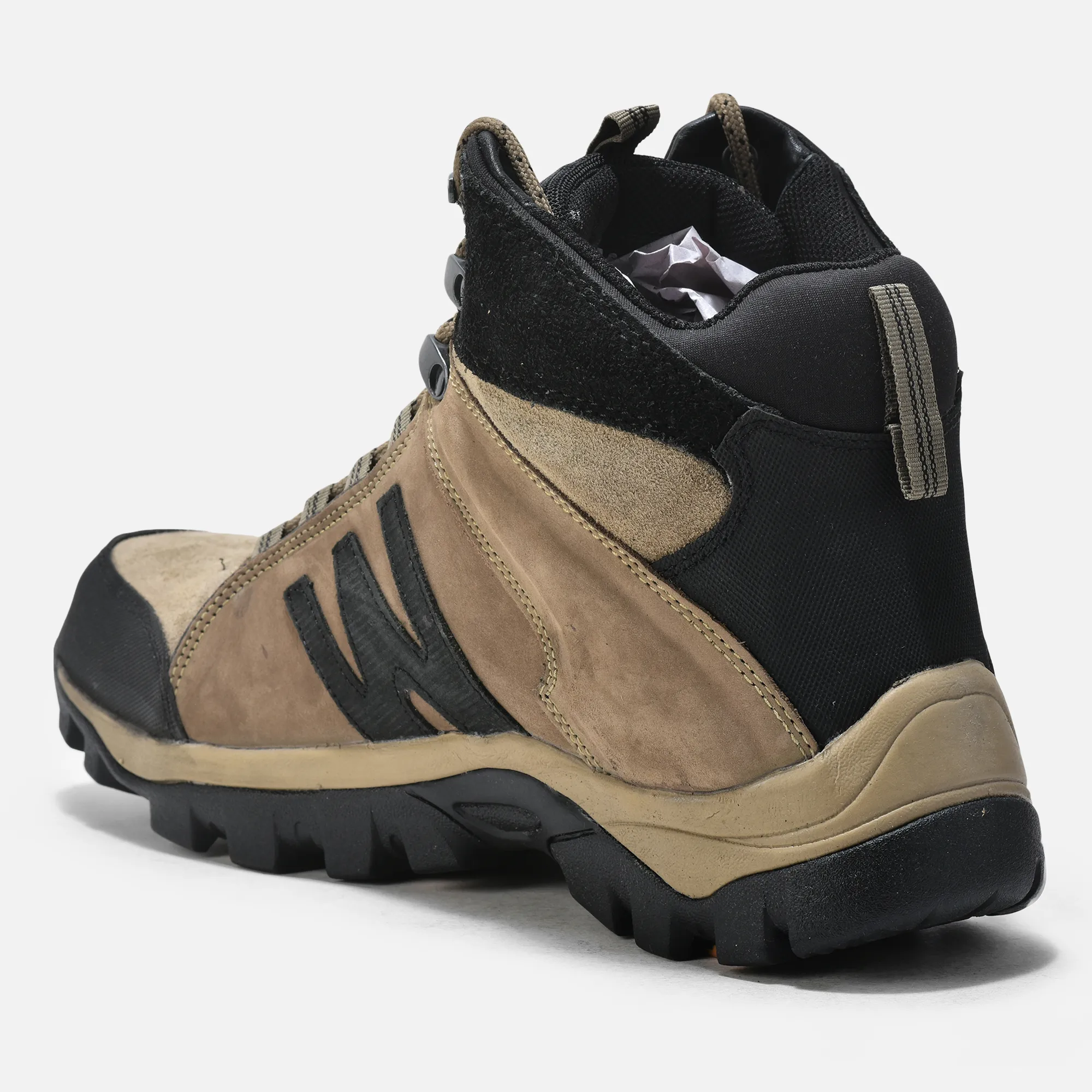 Dubai Khaki lace-up boots for men - Thumbnail 5