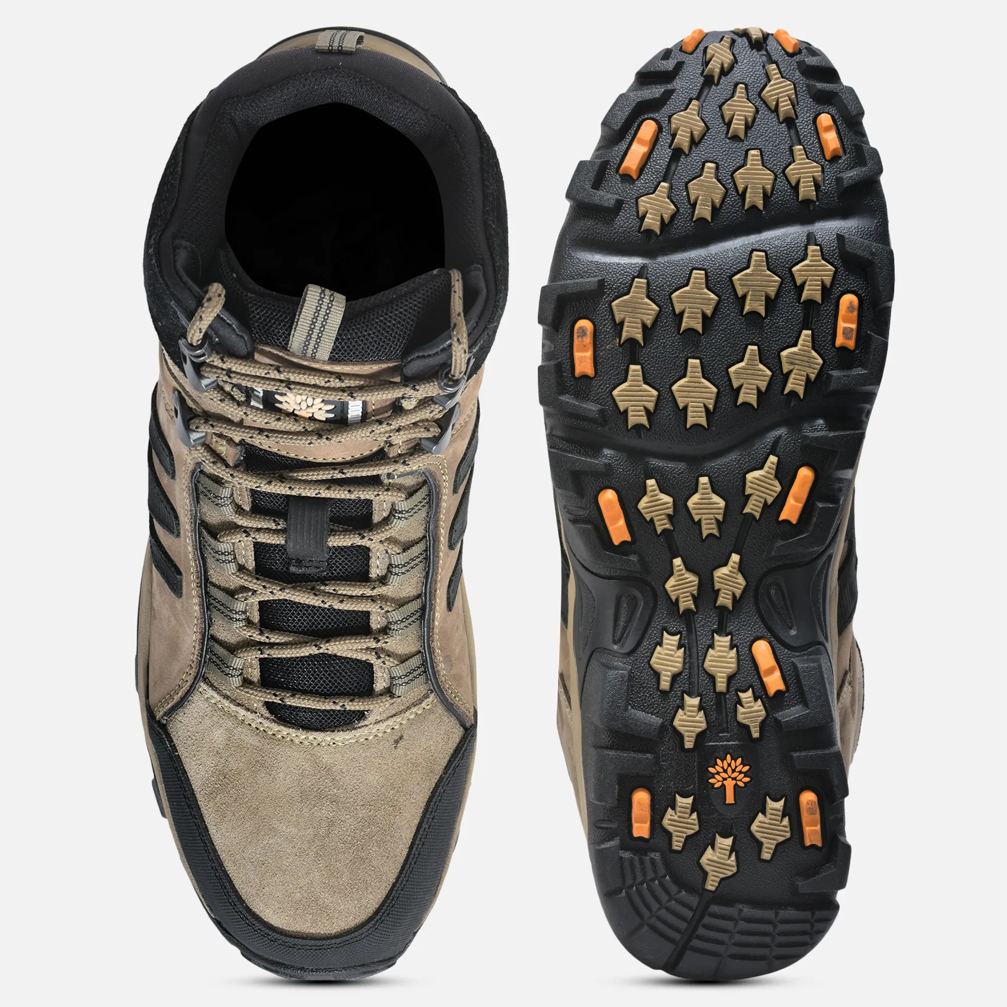 Dubai Khaki lace-up boots for men - Thumbnail 8