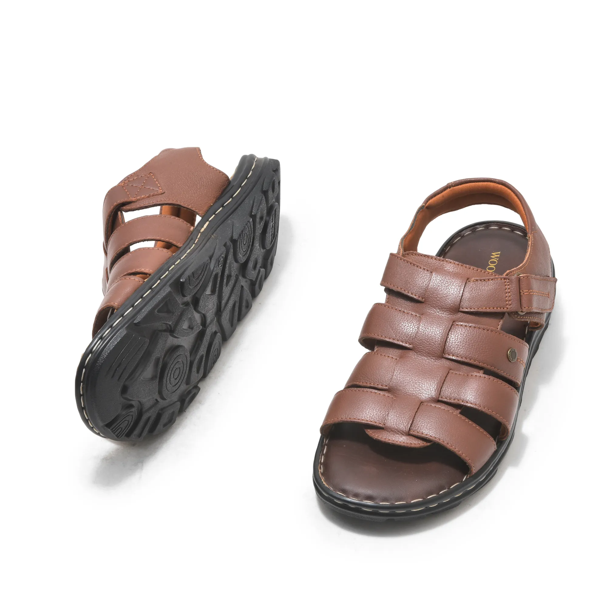 Tan Sandal for Men - Thumbnail 4