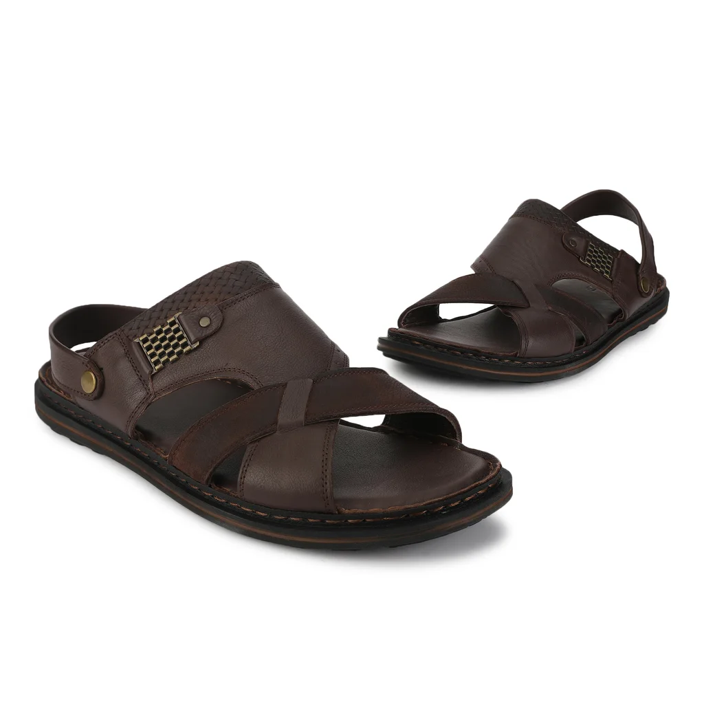 Woods Men’s Luxe Brown Softy Sandals - Thumbnail 2