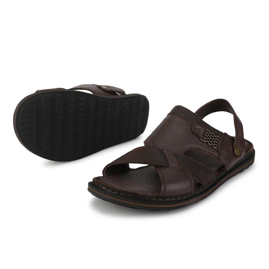Woods Men’s Luxe Brown Softy Sandals - Thumbnail 3
