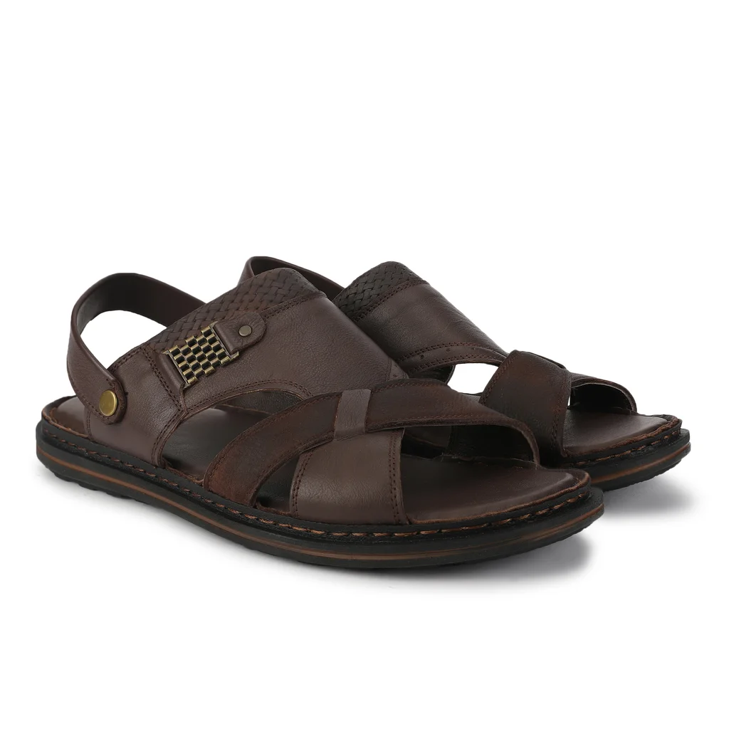 Woods Men’s Luxe Brown Softy Sandals - Thumbnail 4
