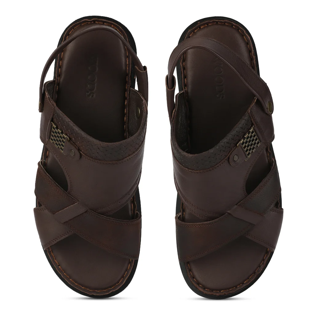 Woods Men’s Luxe Brown Softy Sandals - Thumbnail 6